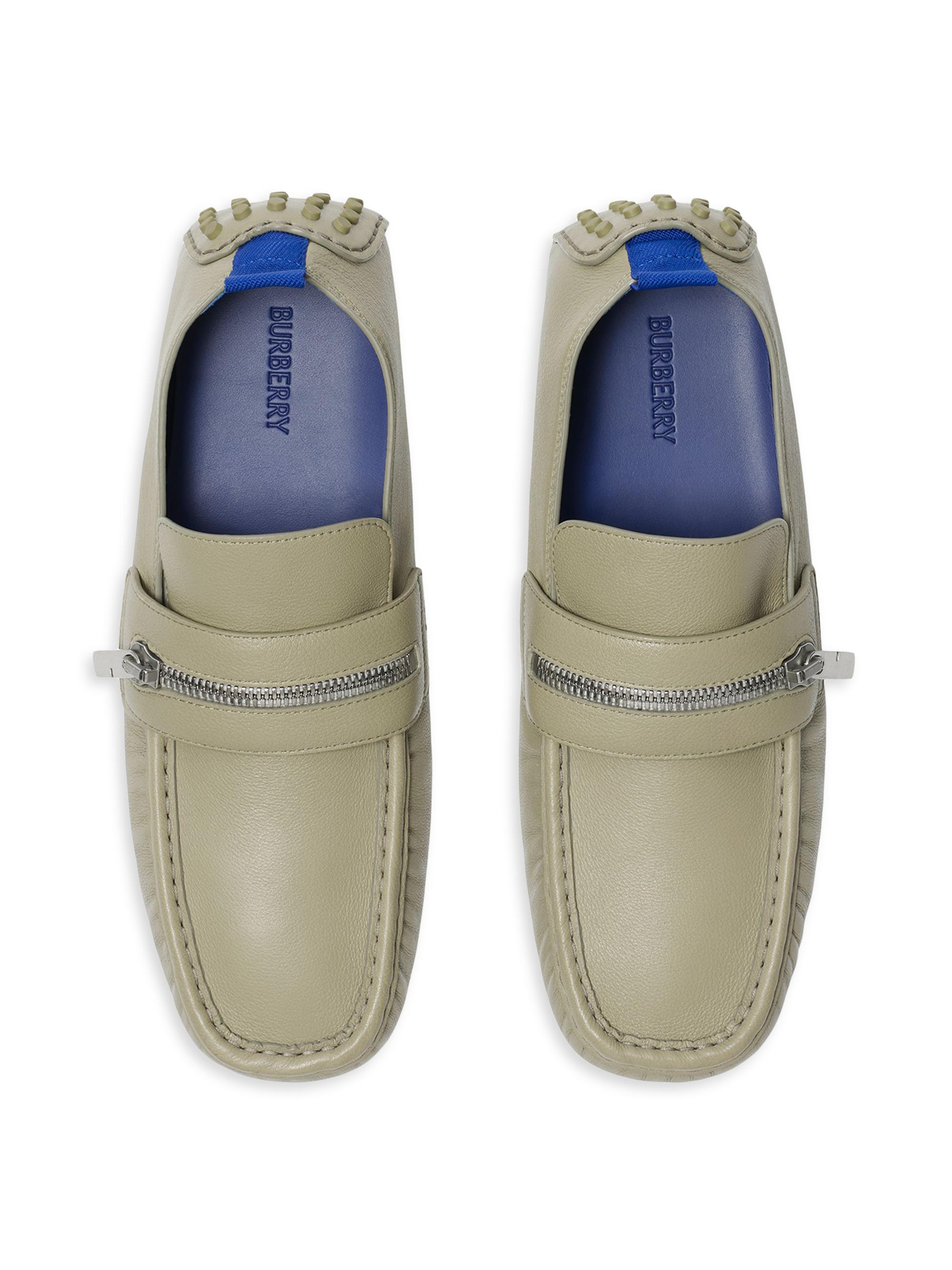 Burberry Motor Low Leather Loafers | Saks Fifth Avenue