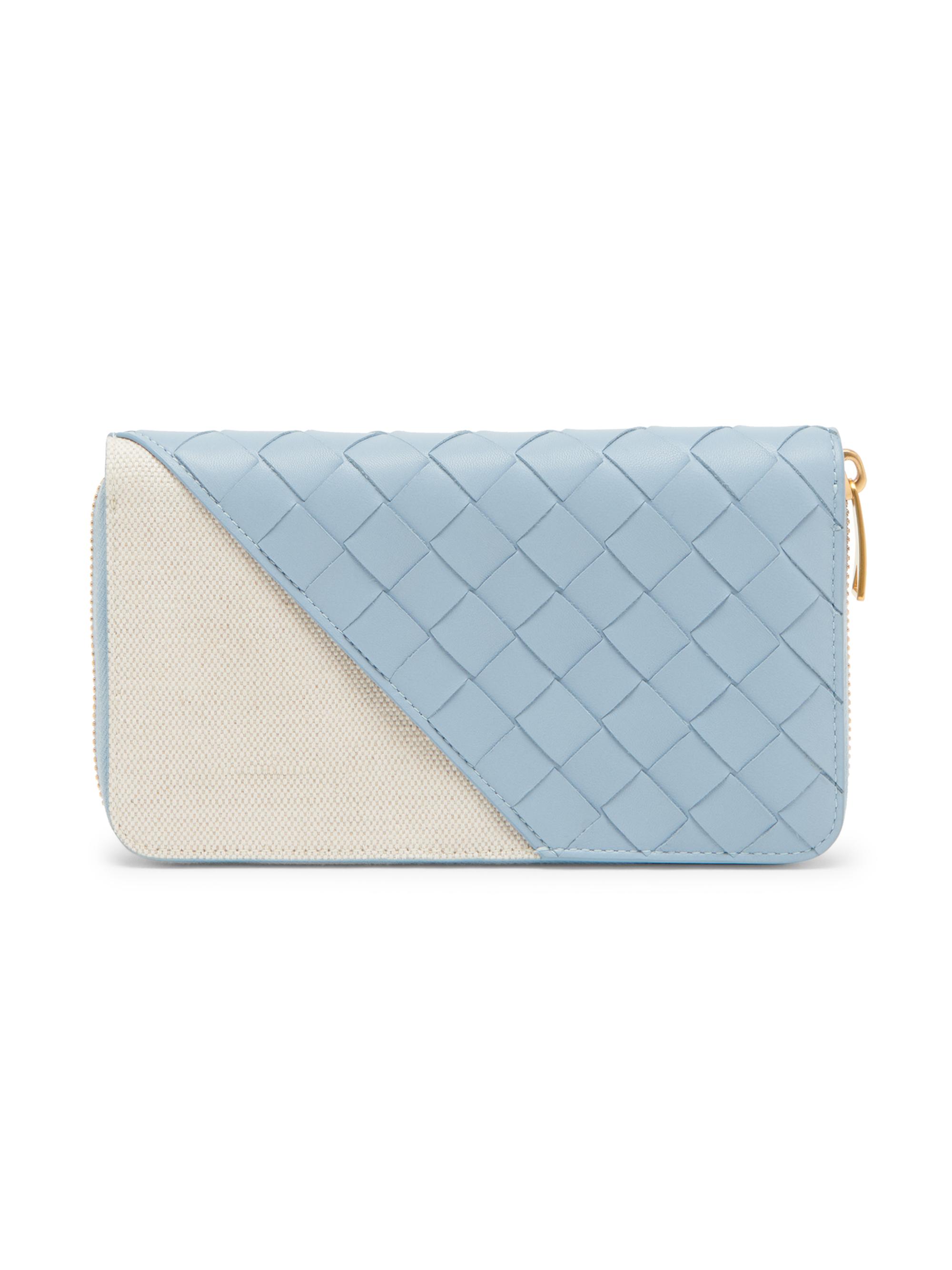 Bottega Veneta Women's Intrecciato Diagonal Leather Wallet - Fondant