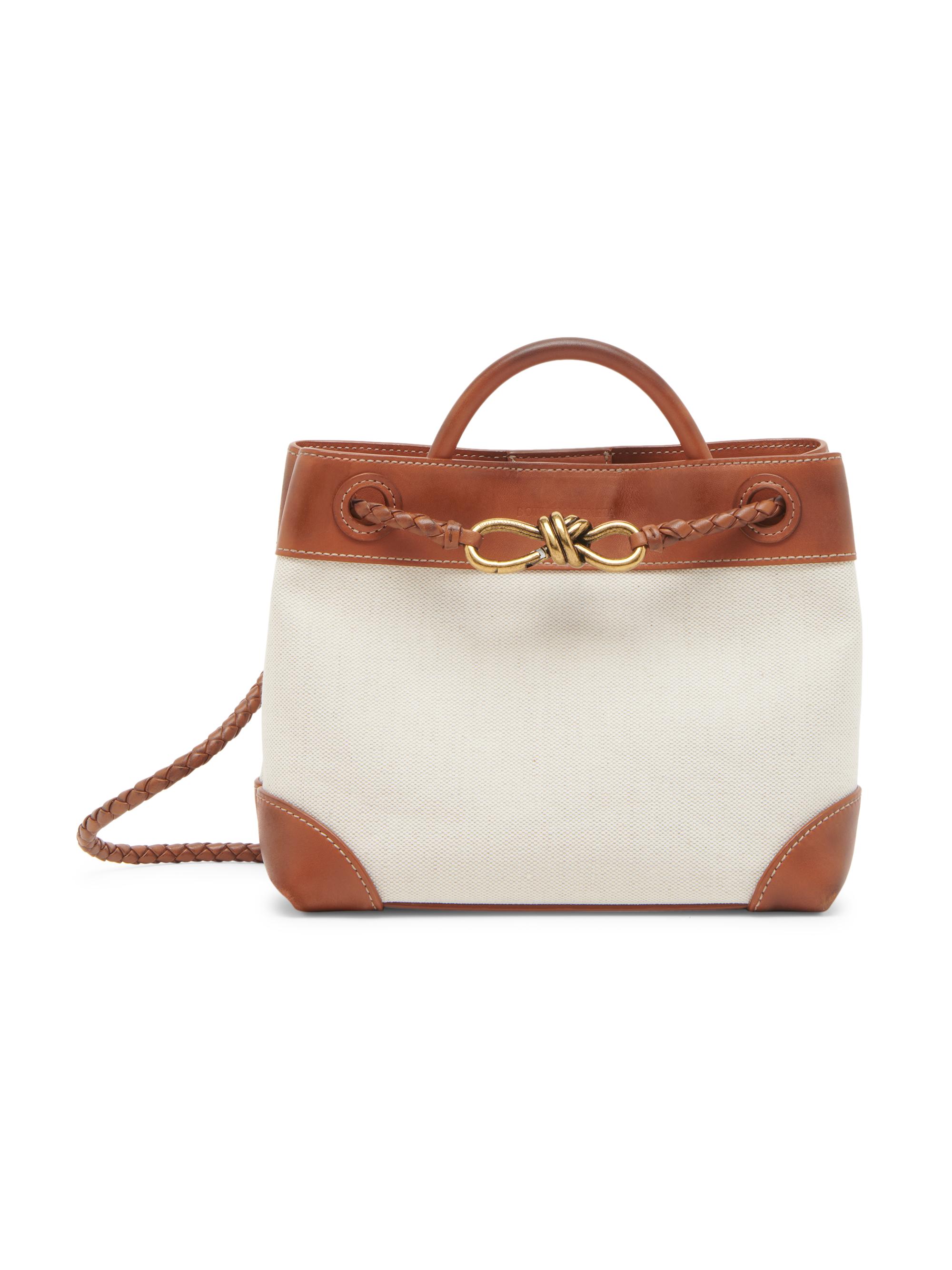 Bottega Veneta Women's  Andiamo Crossbody Bag - Natural Cognac