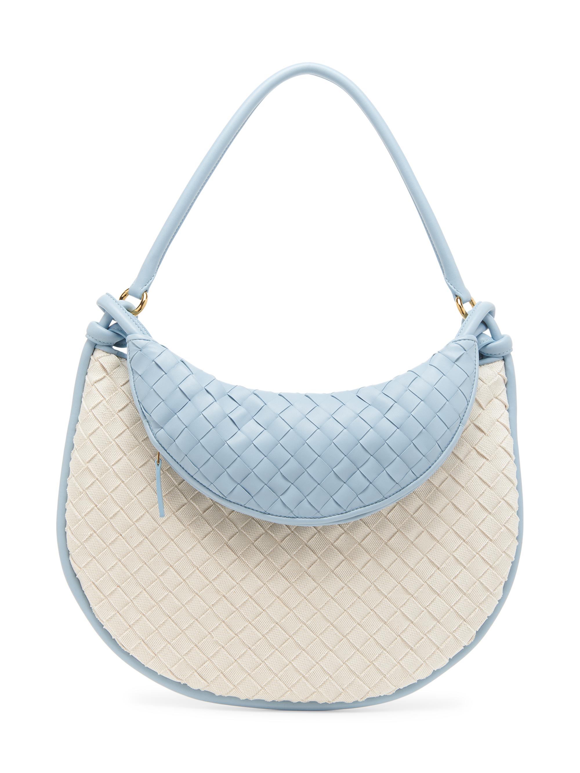 Bottega Veneta Women's  Gemelli Intrecciato Leather Shoulder Bag - Natural Ice