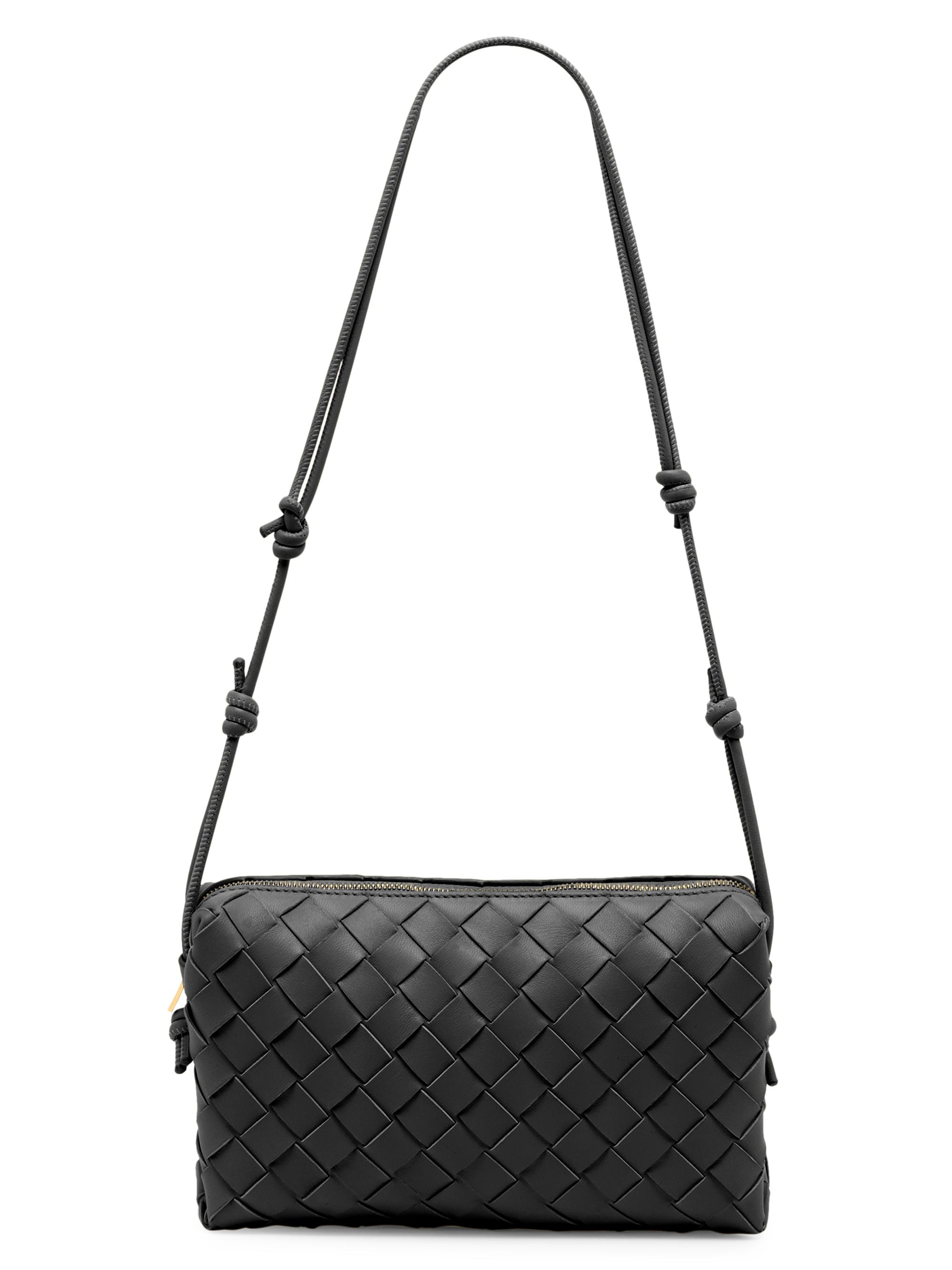 Bottega Veneta Intrecciato Leather Crossbody Surf