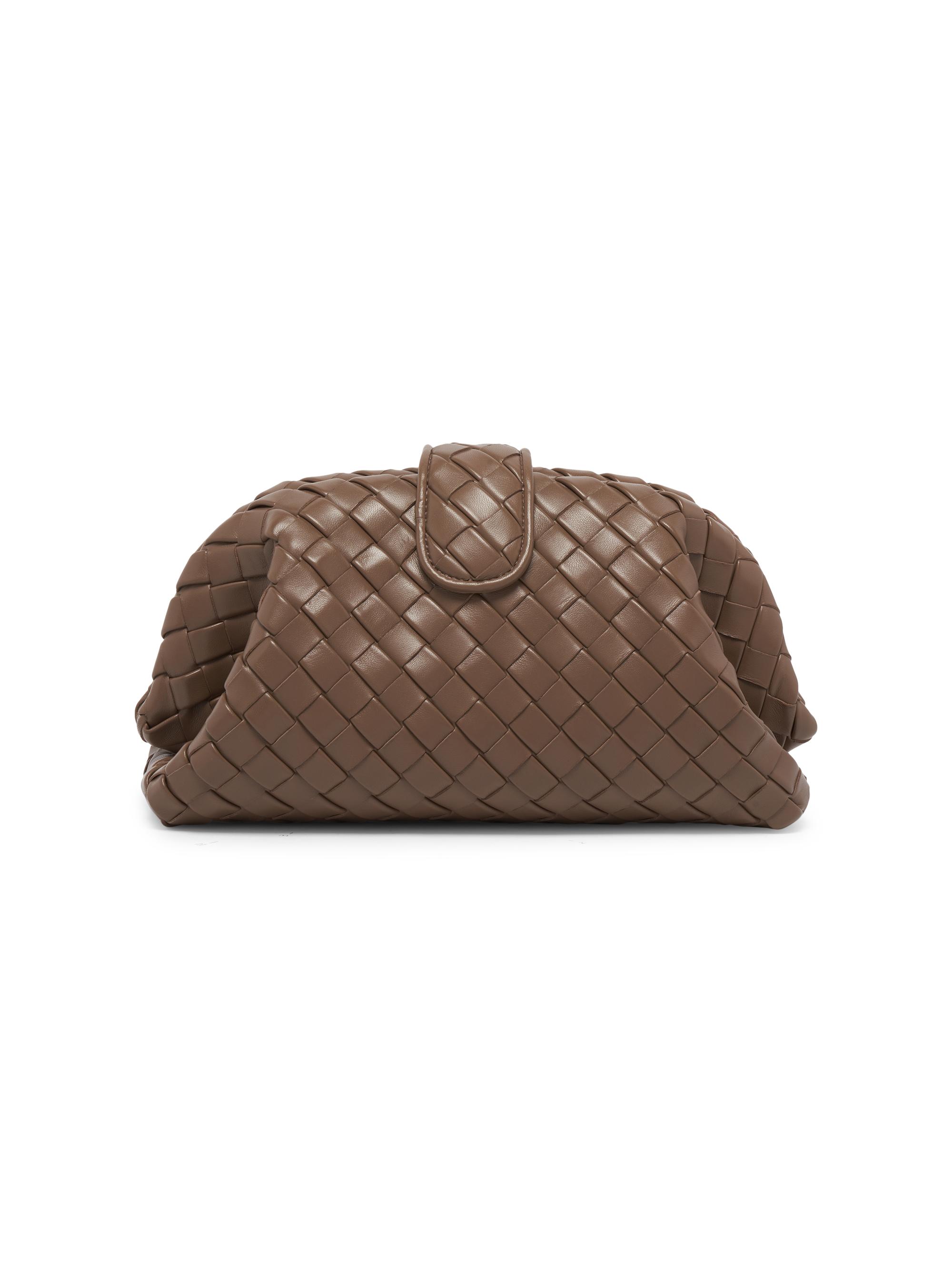 Bottega Veneta Lauren 1980 Metallic Leather Clutch | Saks Fifth Avenue