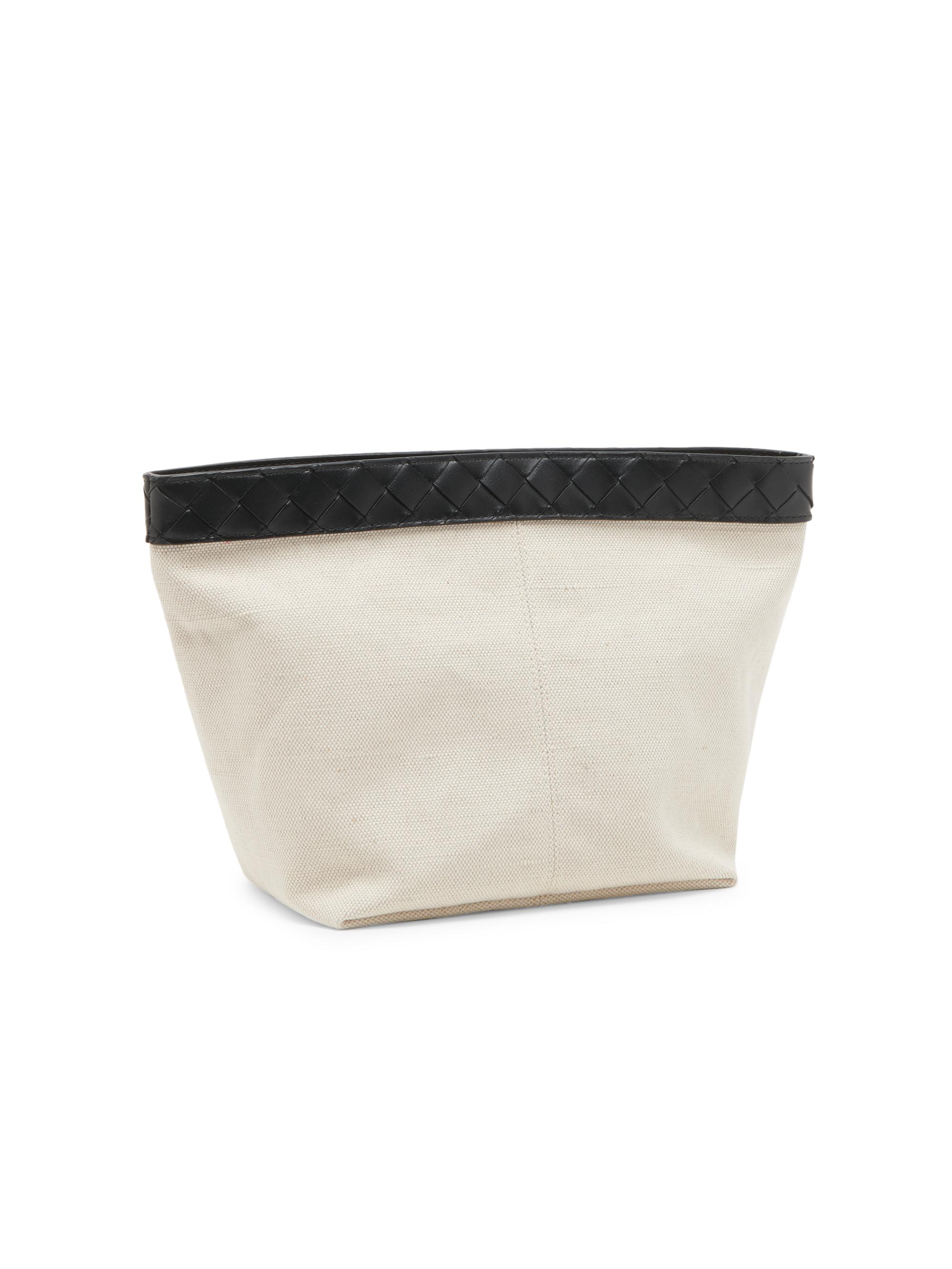 Bottega Veneta Medium Prism Canvas & Leather Pouch | Saks