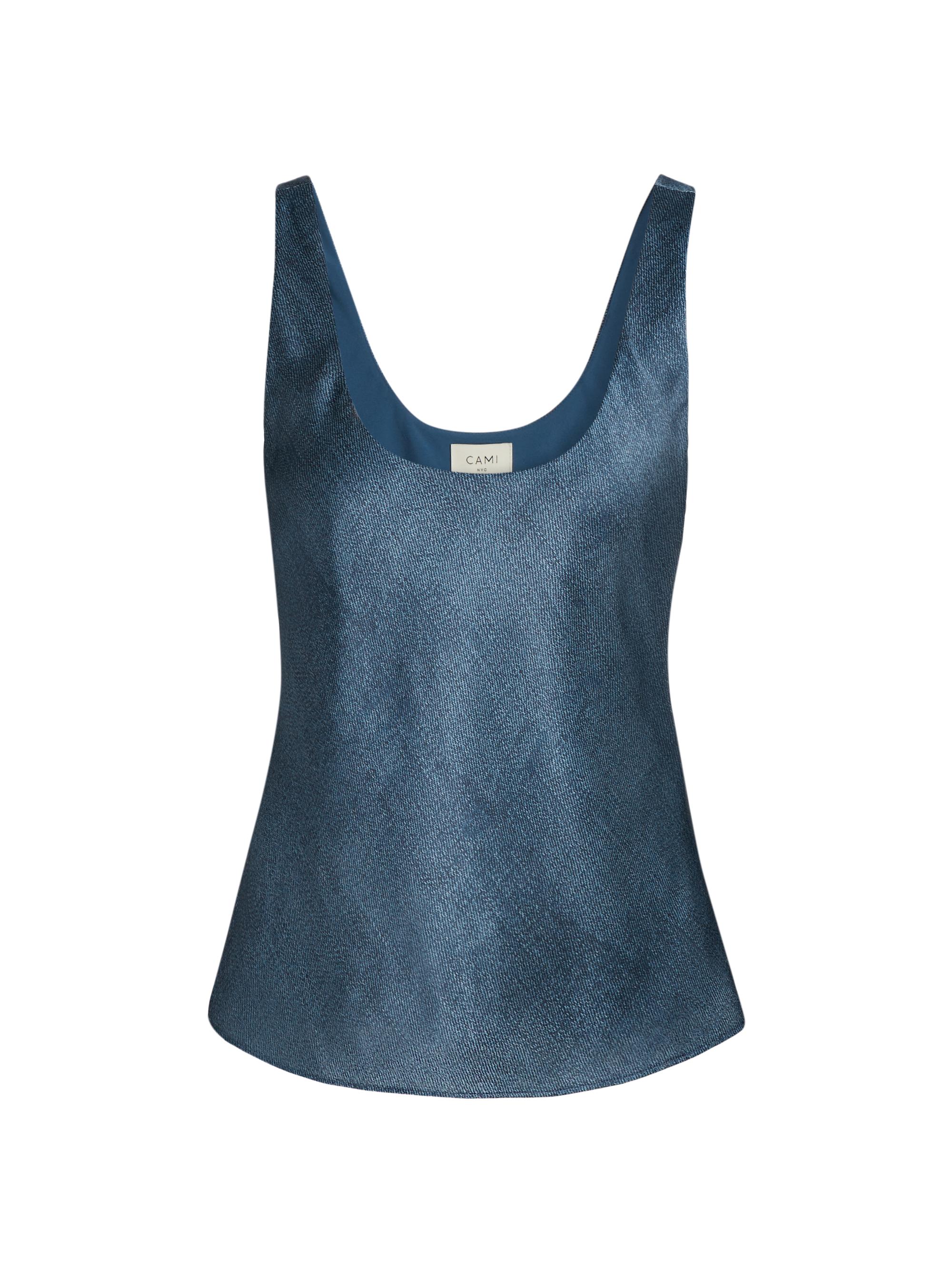 Cami NYC Women's Andressa Silk Satin Cami - Raw Denim