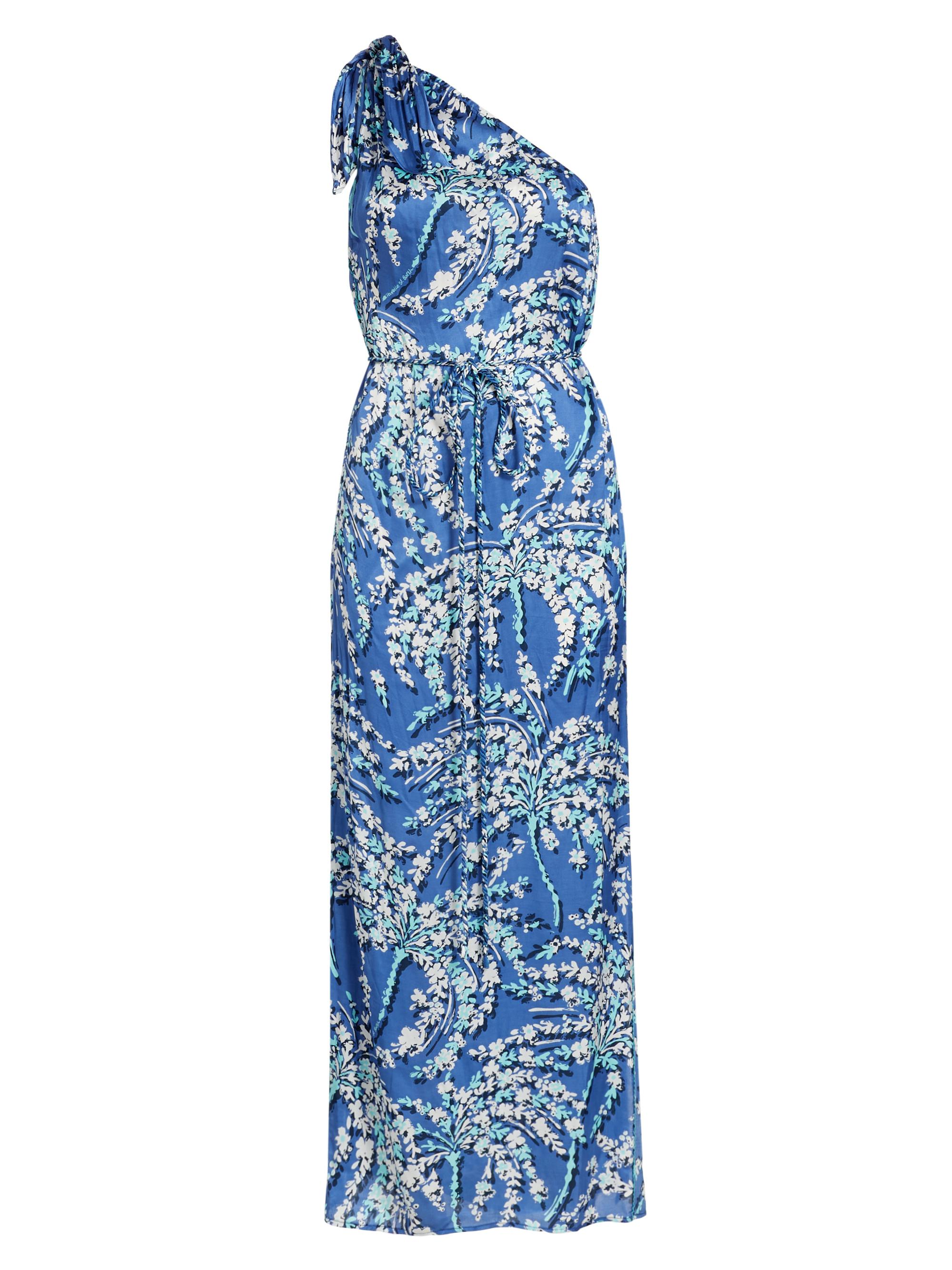 Poupette St Barth Women's Belted One-Shoulder Midi-Dress - Royal Palmery