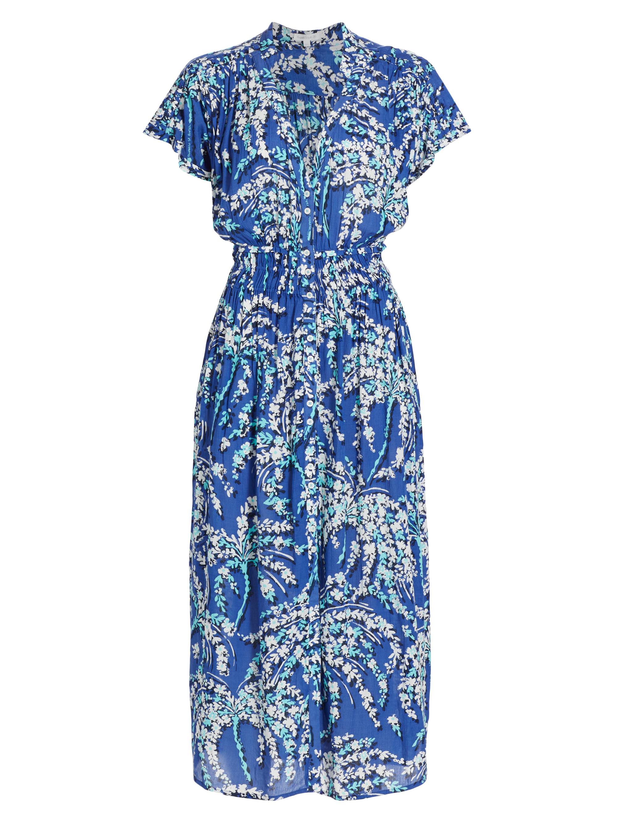 Poupette St Barth Women's Becky Floral Midi-Dress - Royal Palmery