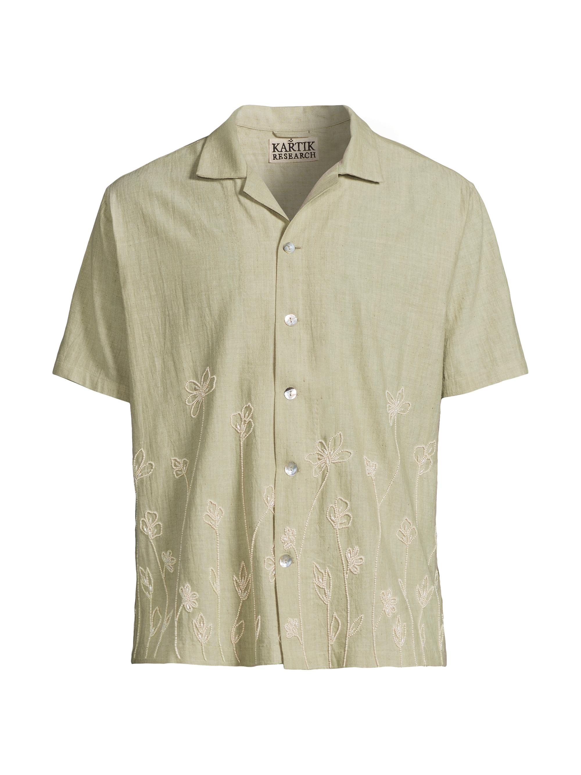 Kartik Research Red amp; Beige Print Shirt