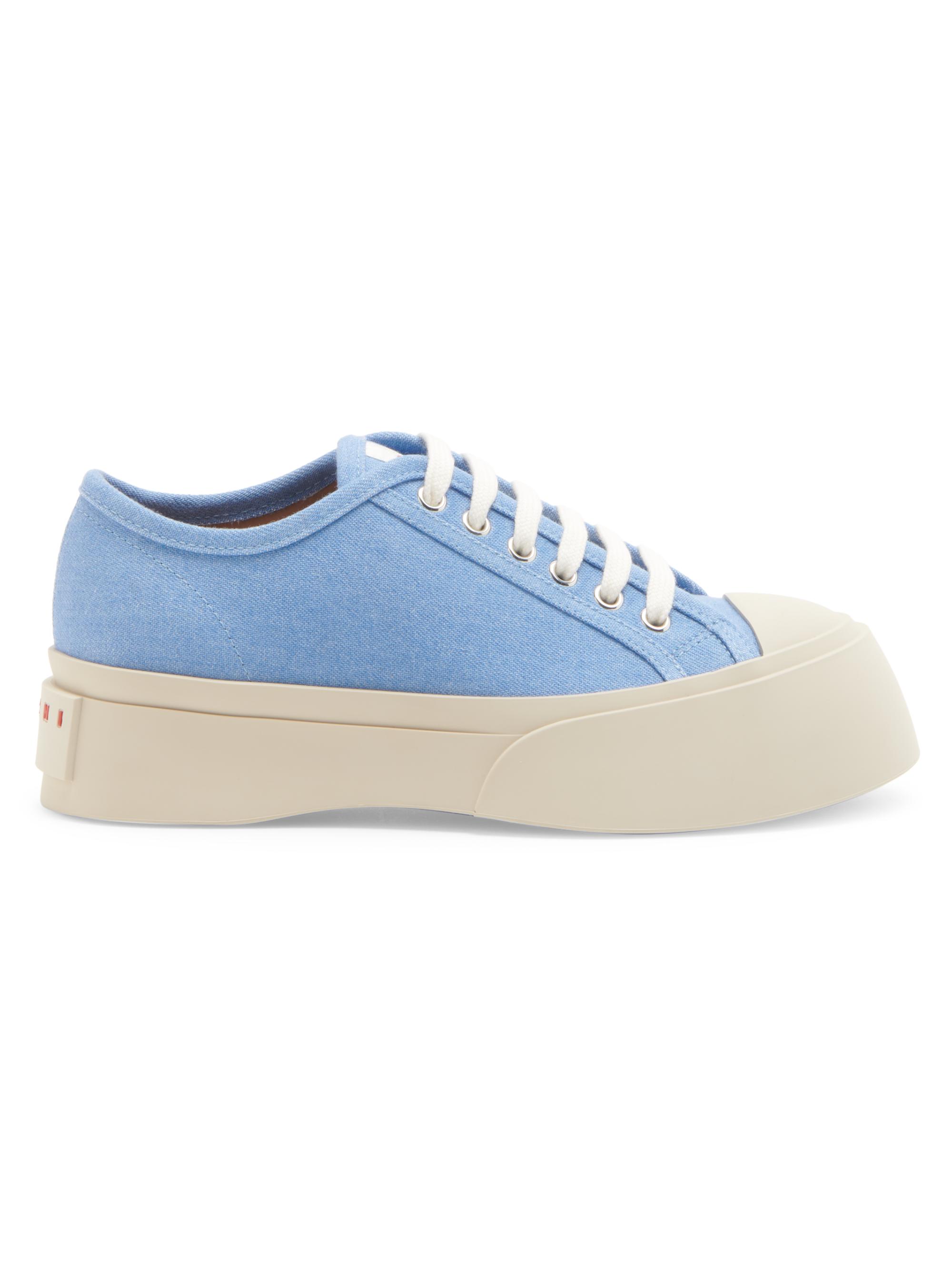 Marni Women's Leather Lace-Up Sneakers - Light Blue