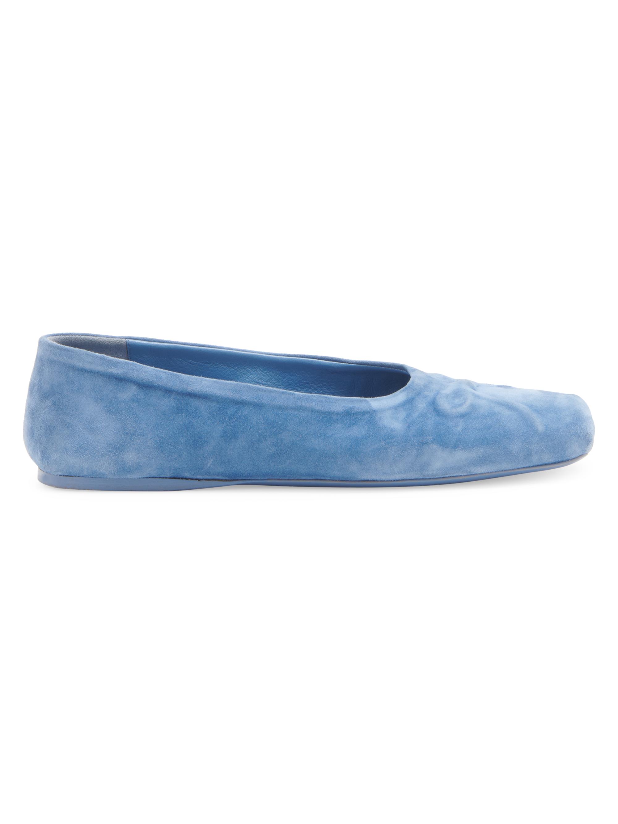 Marni Women's Suede Ballet Flats - Opal