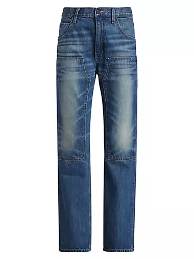 Welder Mid-Rise Carpenter Straight-Leg Jeans