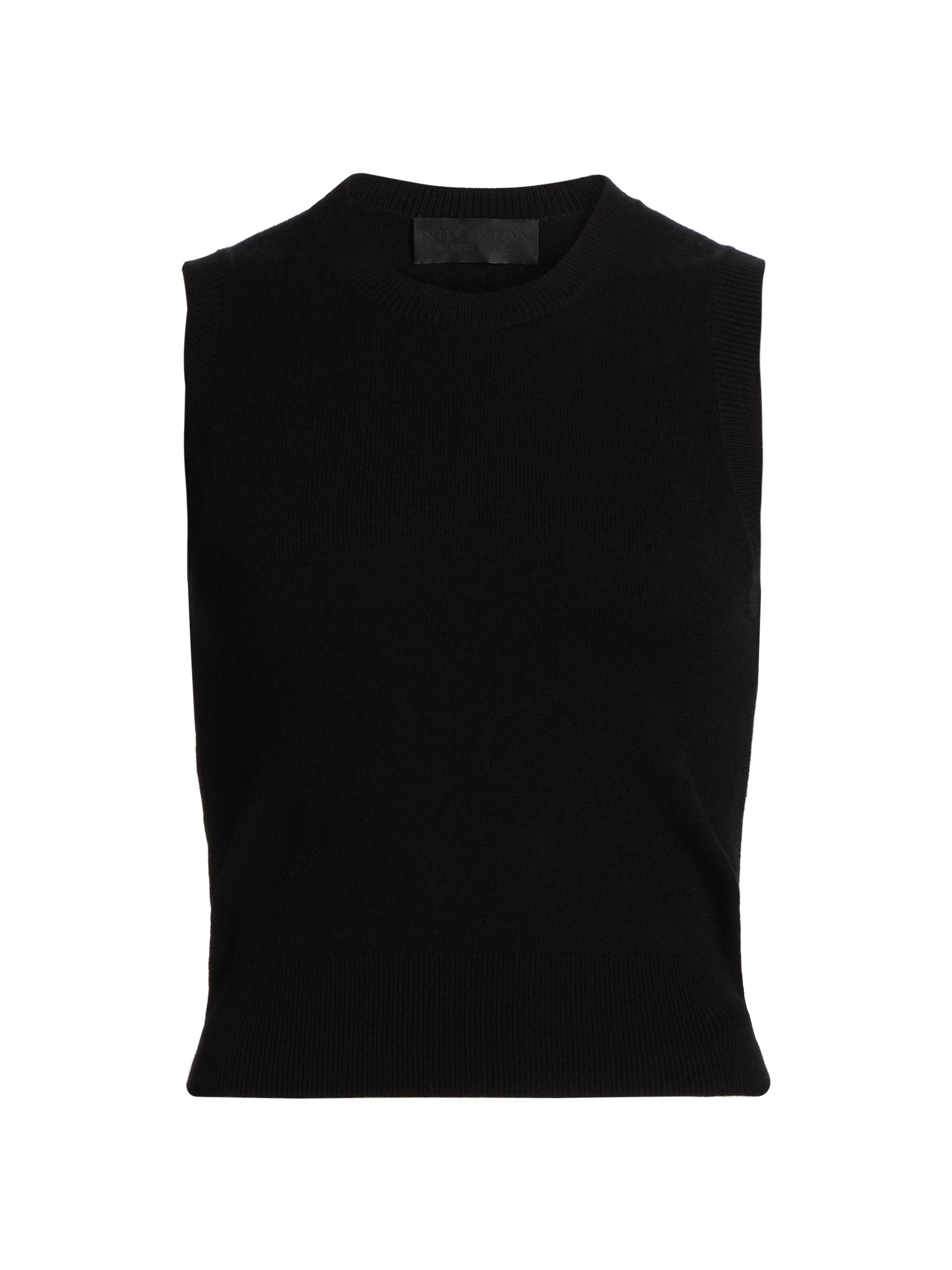 Nili Lotan Women's May Cashmere Sweater Vest - Black | Thumbnail 8