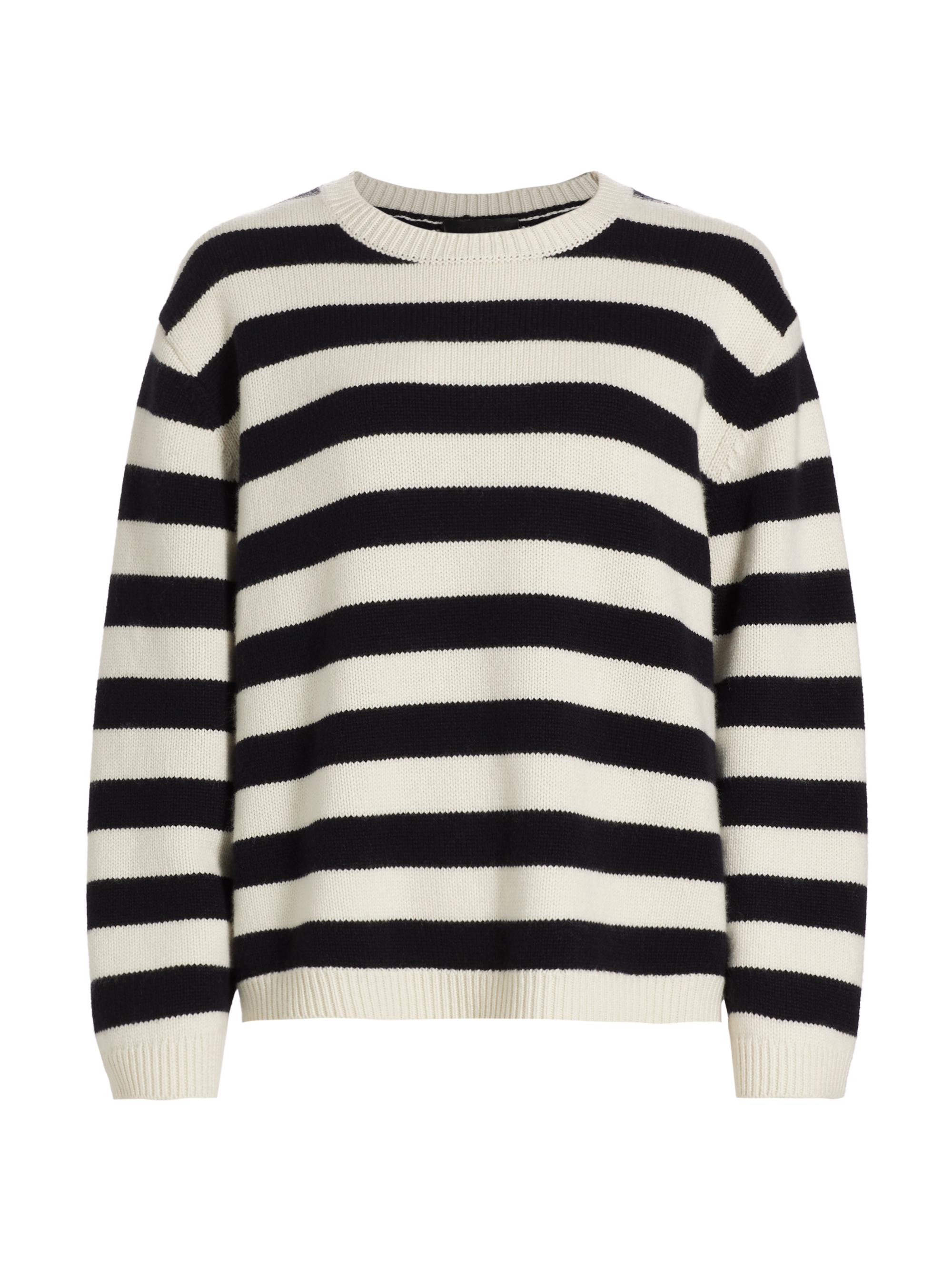 Nili Lotan Women's Trina Striped Cashmere Sweater -  Navy