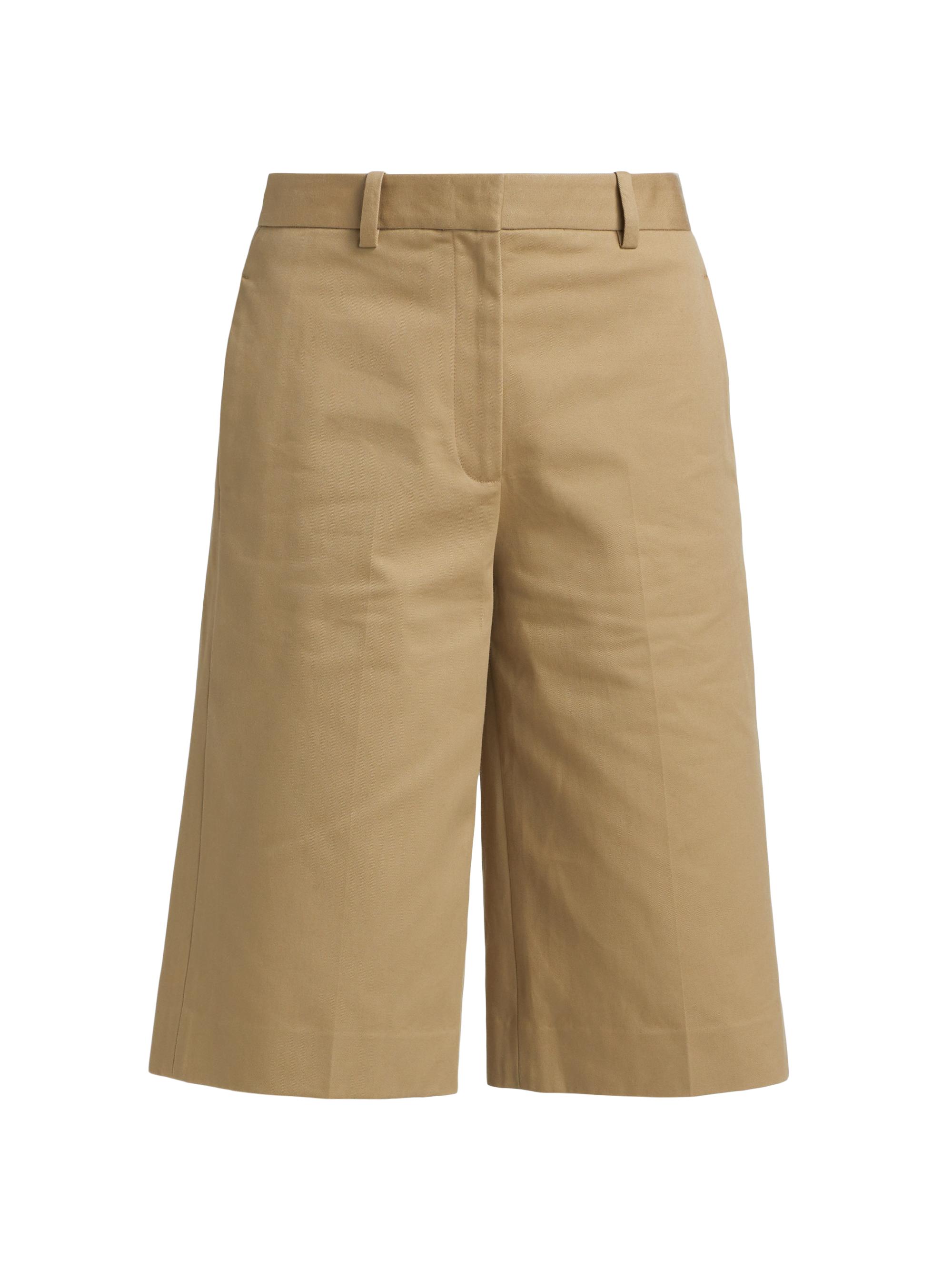 Nili Lotan Women's Ezra Cotton Bermuda Shorts - Khaki