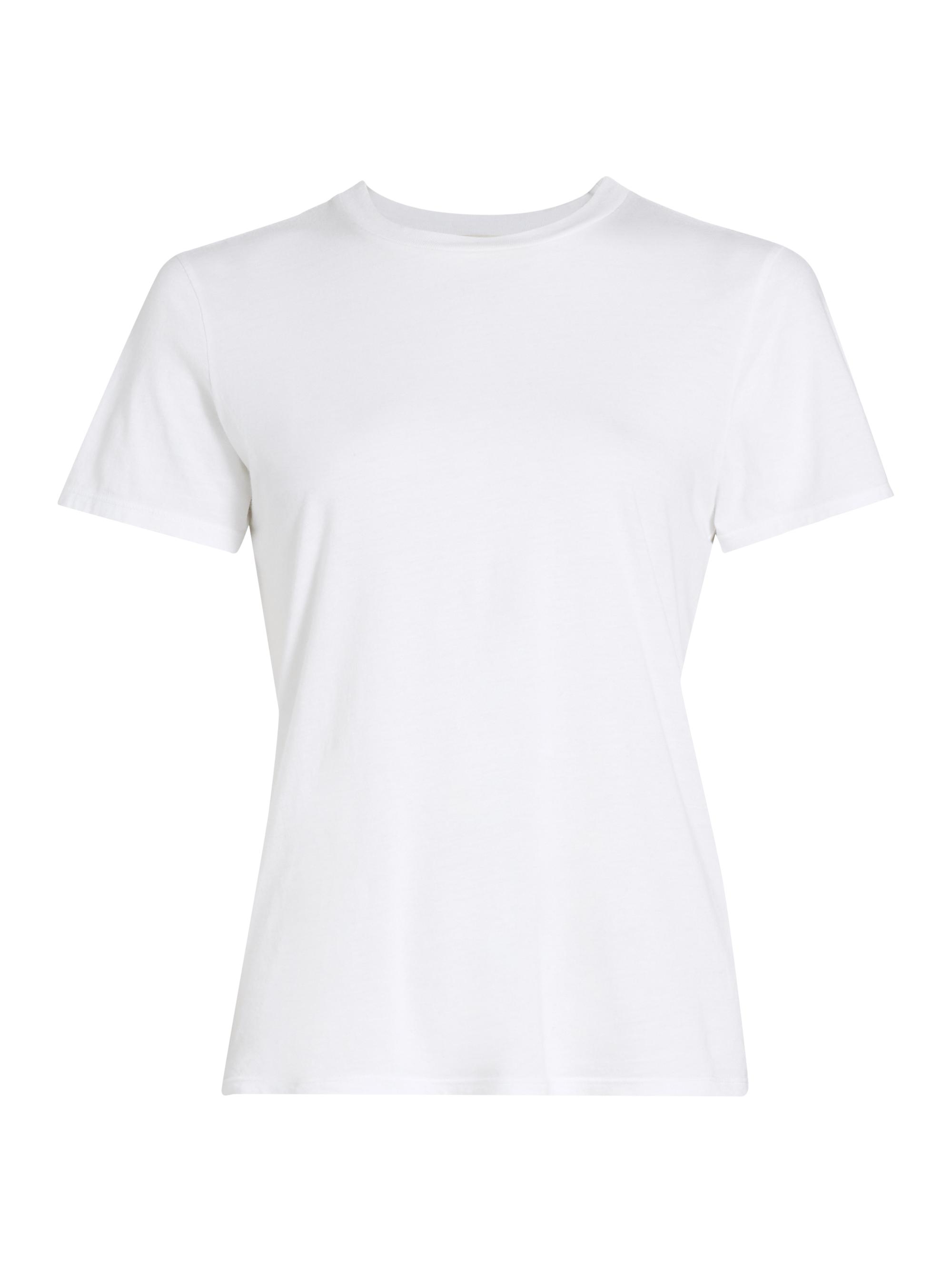 Nili Lotan Women's Mariela Cotton Crewneck T-Shirt - White | Thumbnail 8