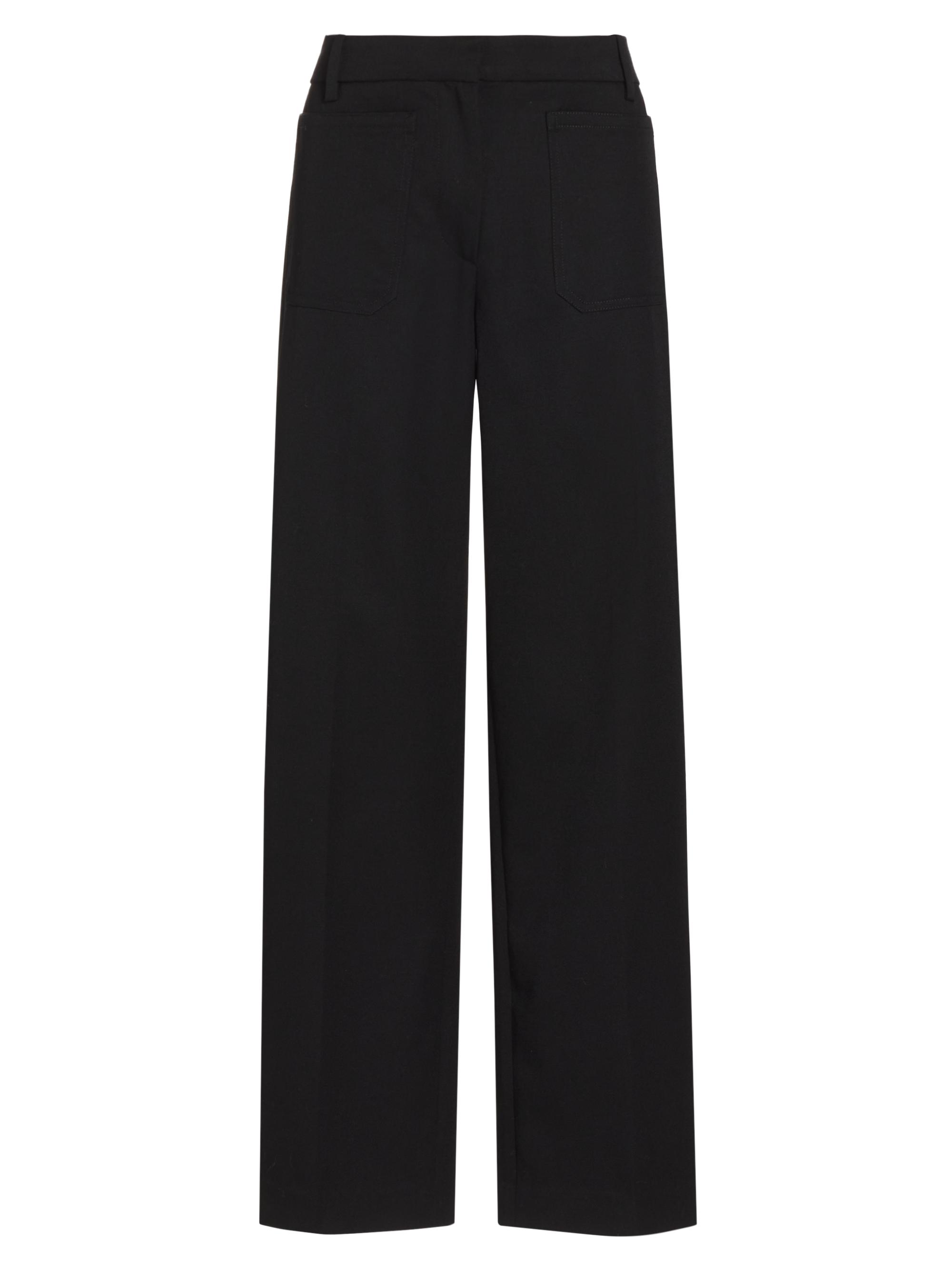Nili Lotan Women's Enya Wool Crop Pants - Black