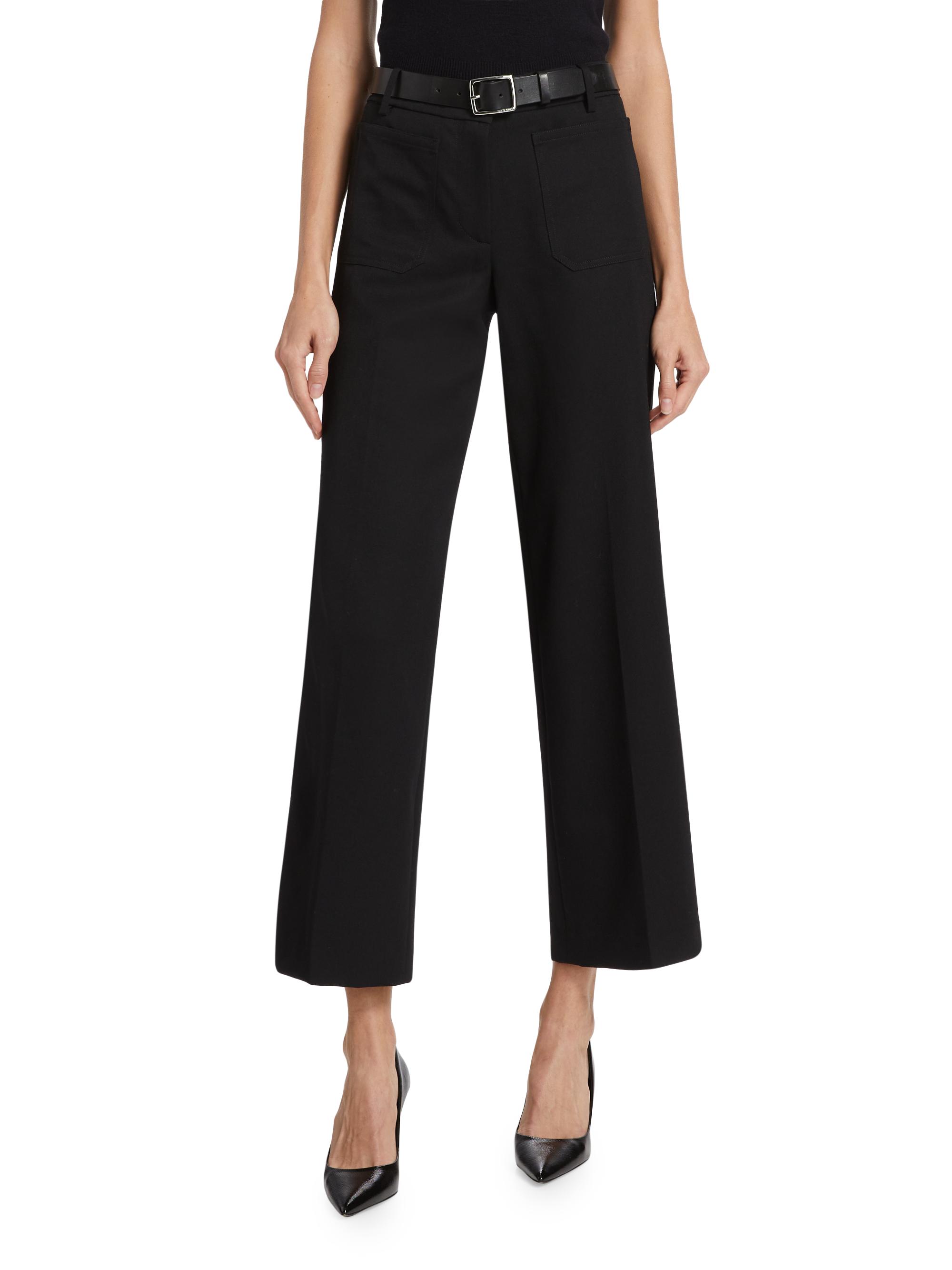 Nili Lotan Enya Wool Crop Pants | Saks Fifth Avenue