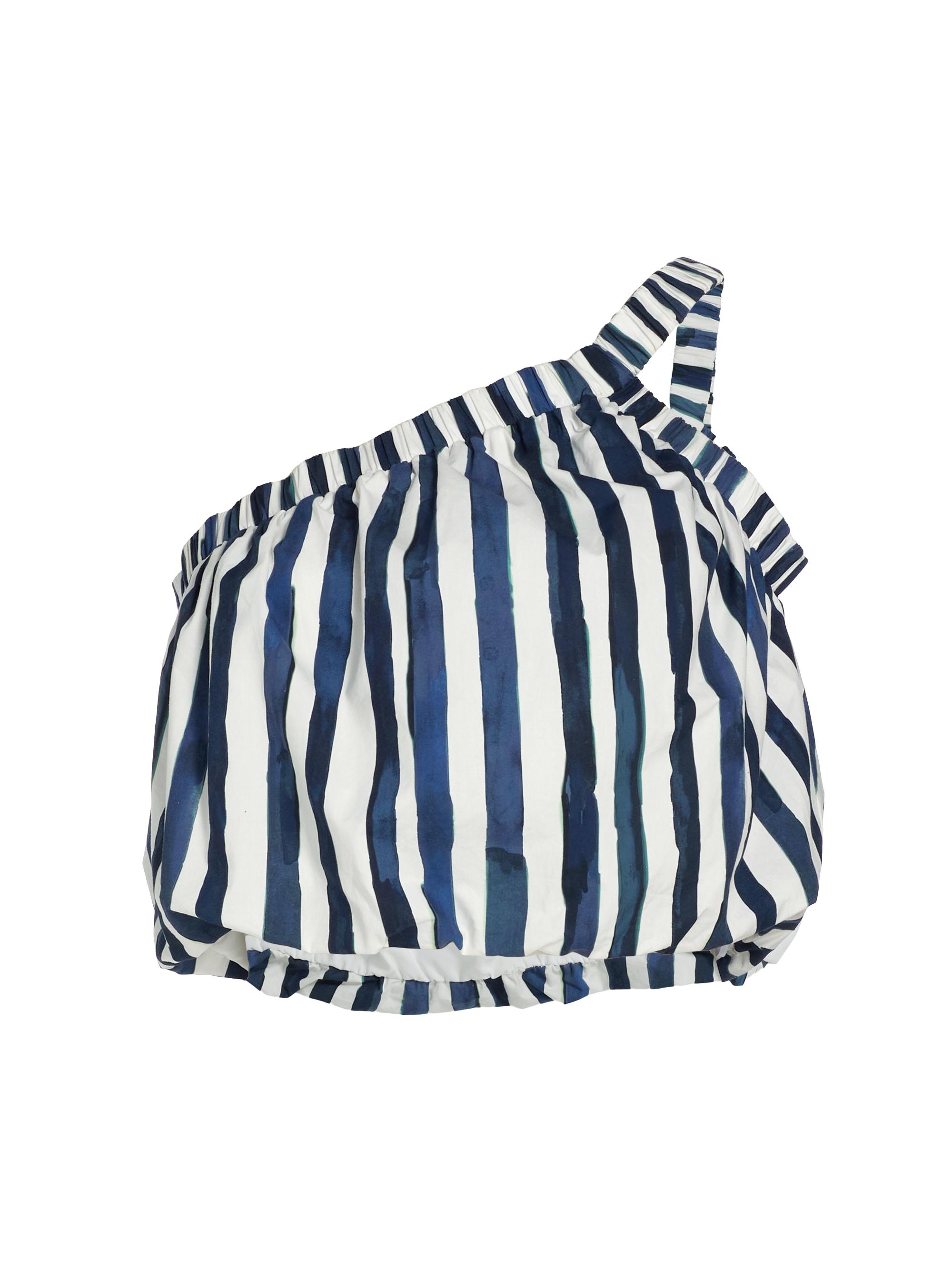 Marie Oliver Women's Giselle Striped Cropped Top - Blazer Stripe