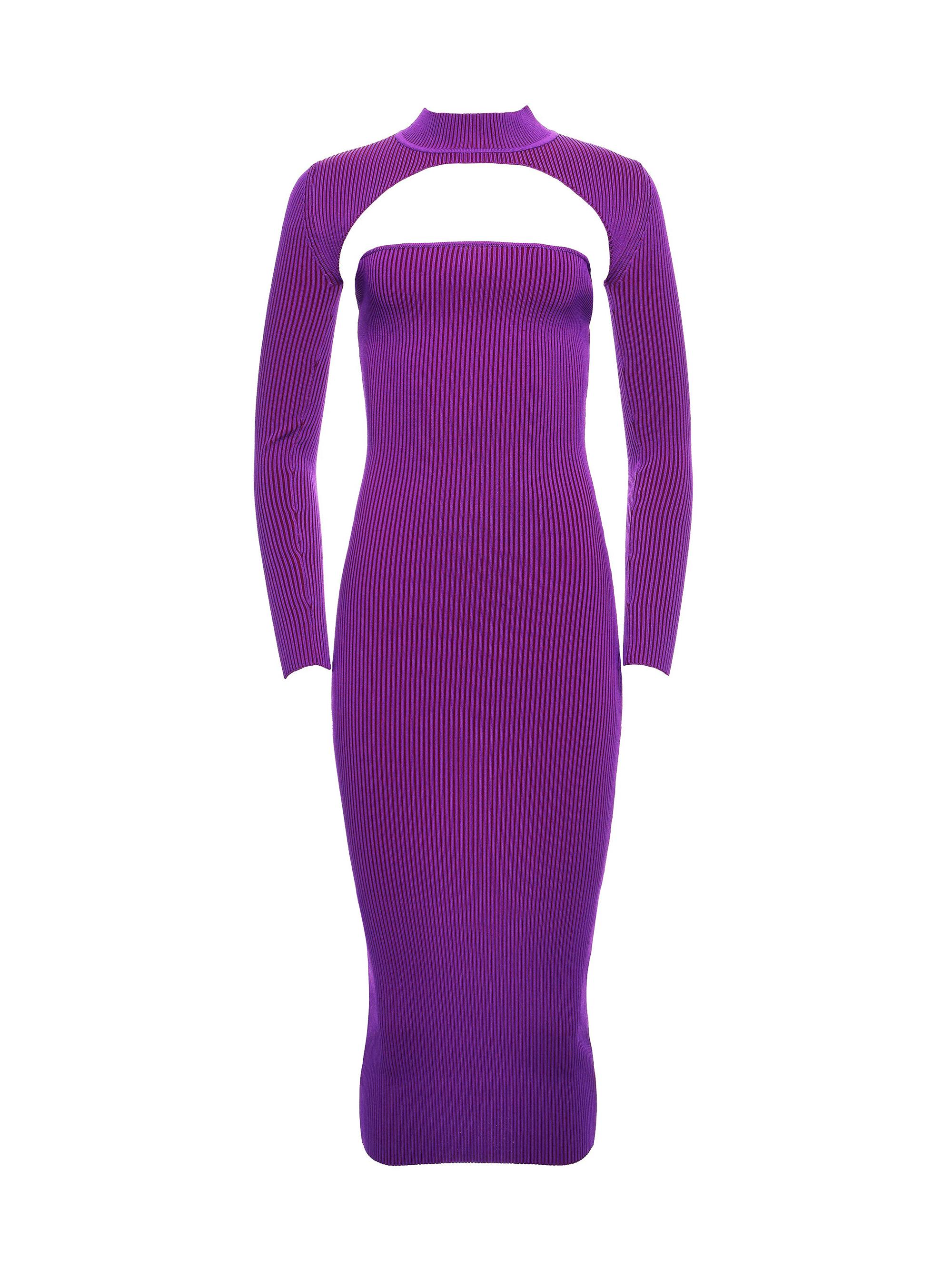 Ser.o.ya Women's Rosalina Rib Knit Set Dress - Royal Purple