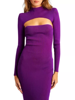 royal purple cocktail dress