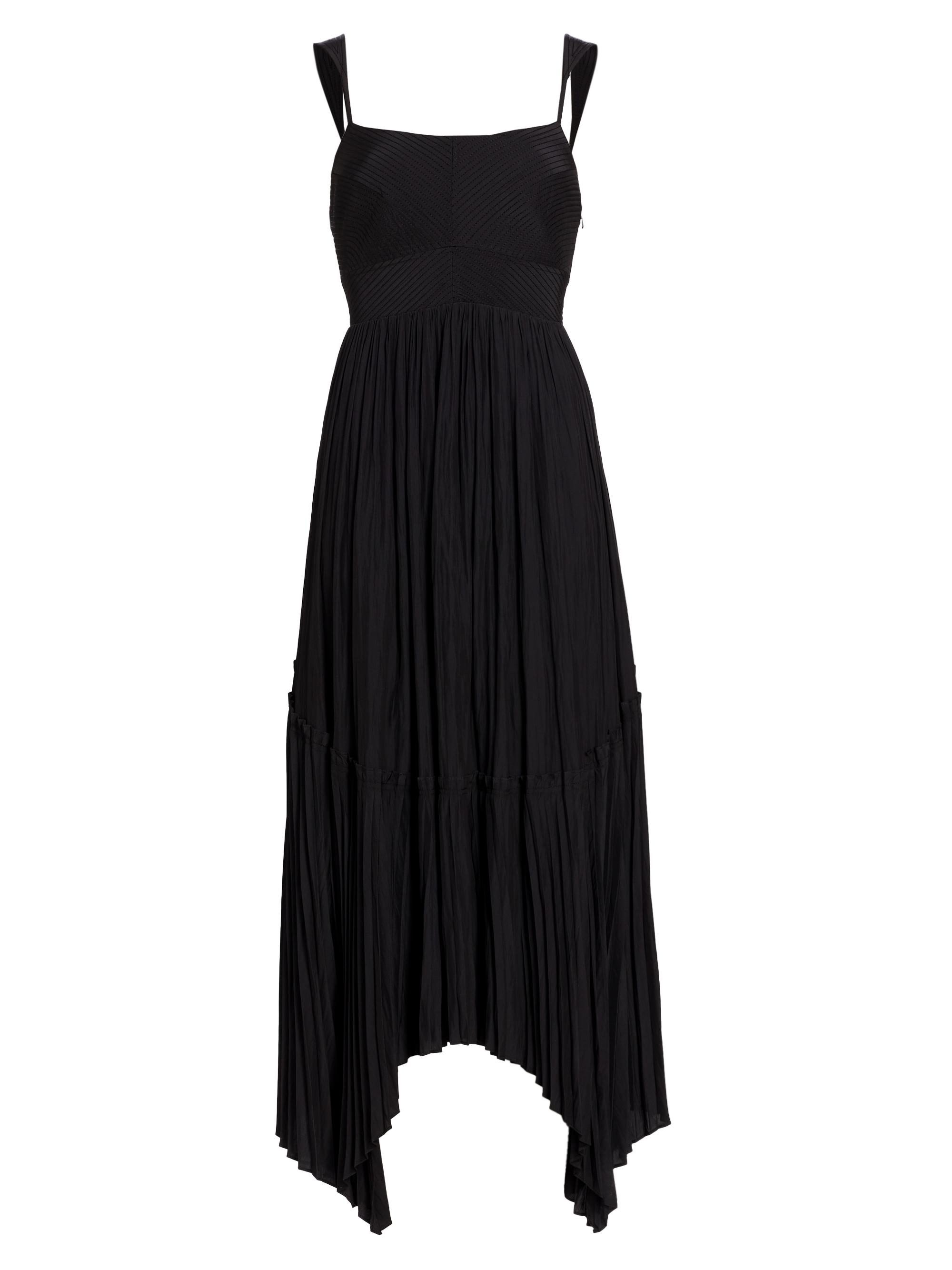 Ramy Brook Women's August Pleated Maxi Dress - Black