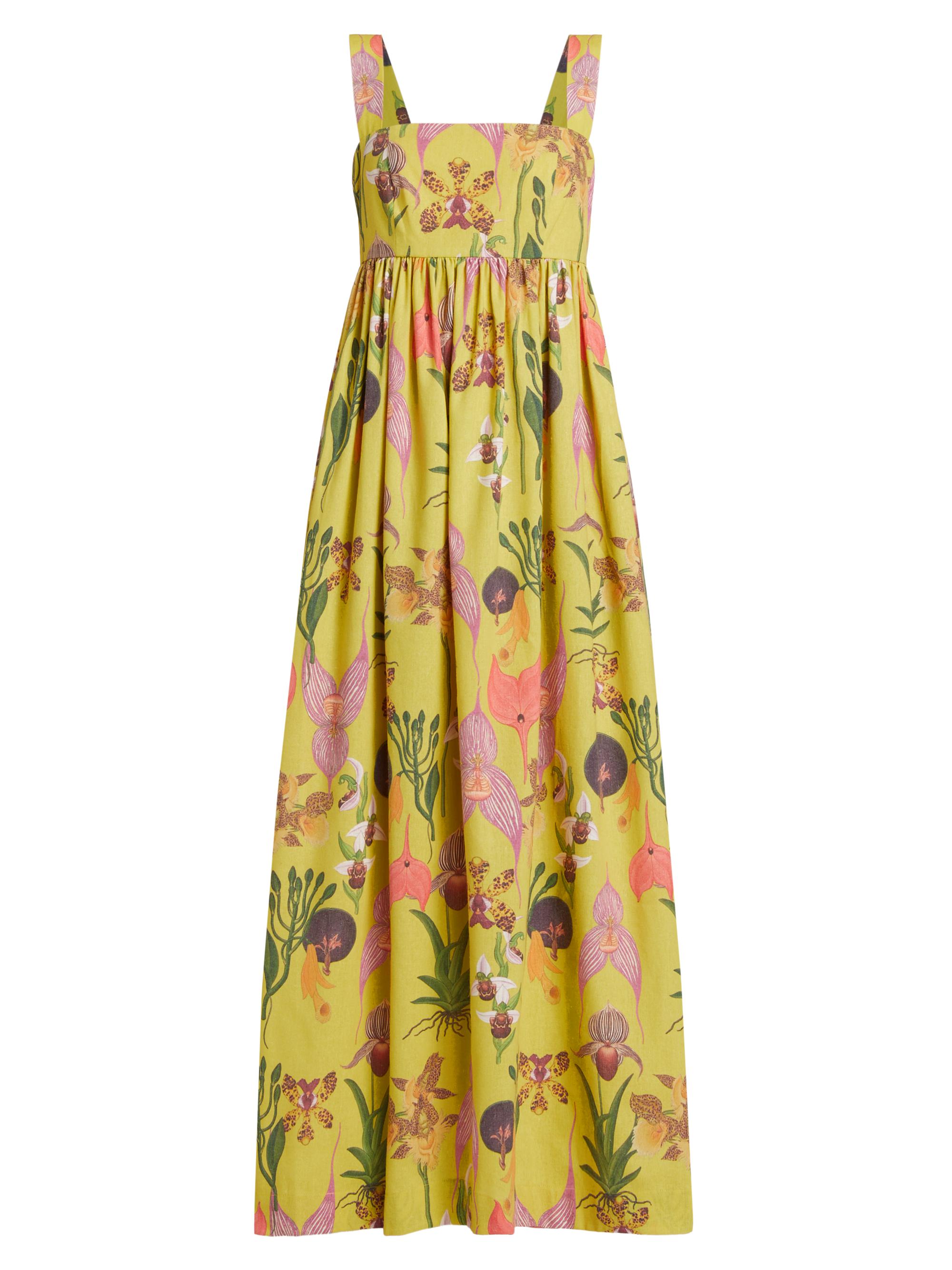 No Pise La Grama Women's Palmar Botanical Maxi Dress - Botanica Yellow Print