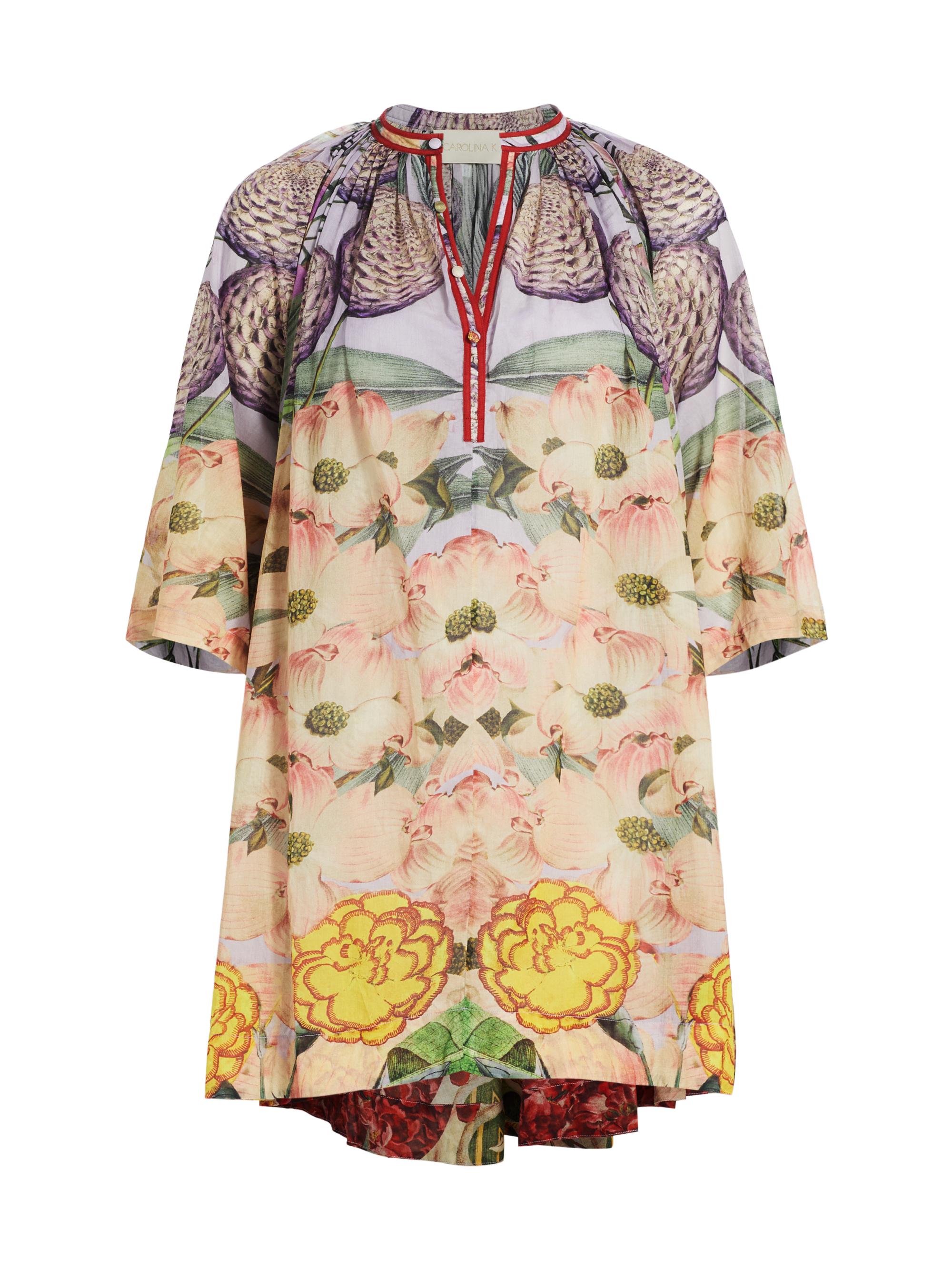 Carolina K Women's Amala Cotton Floral Swing Minidress - Floral Lilac