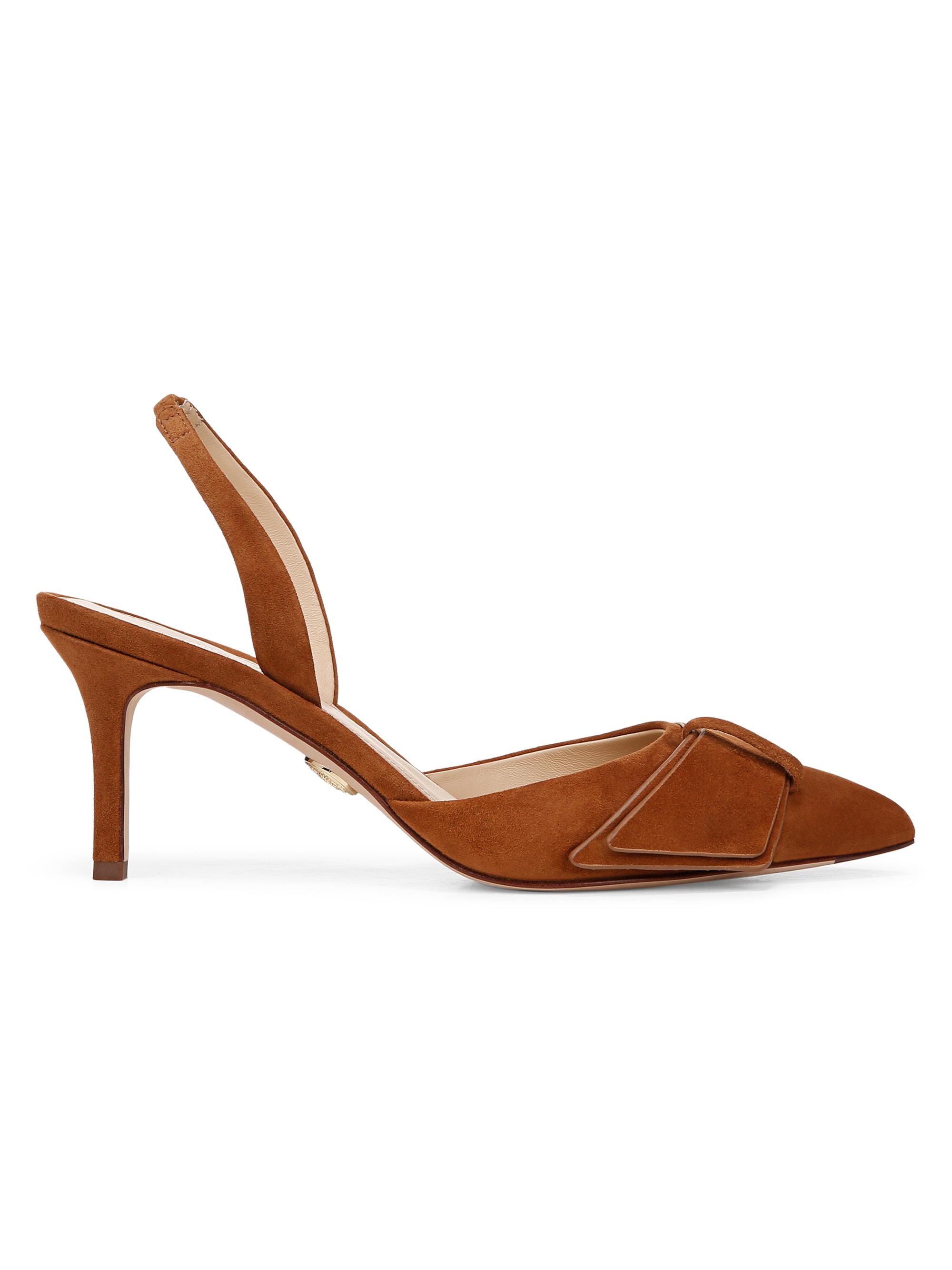 Veronica Beard Lisbeth 70MM Suede Slingback Pumps | Saks