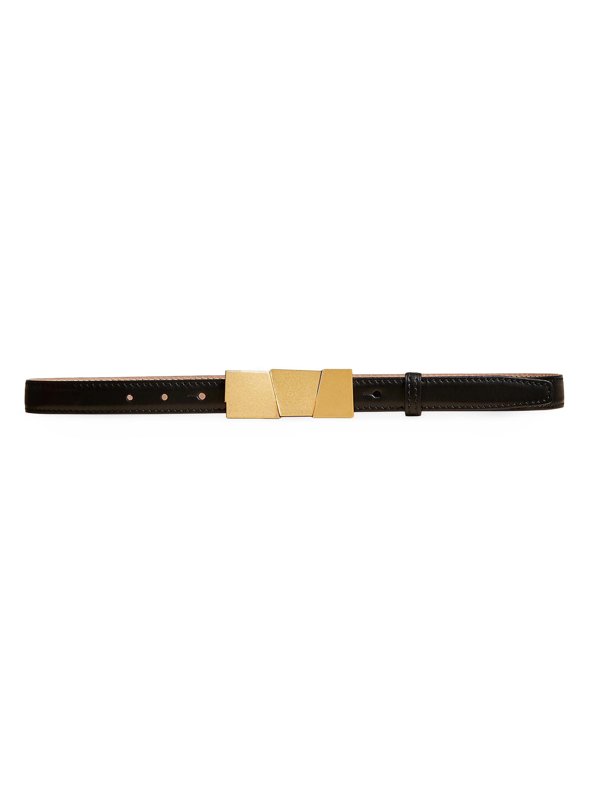 Khaite Women's The  Axel Leather Belt - Black Gold