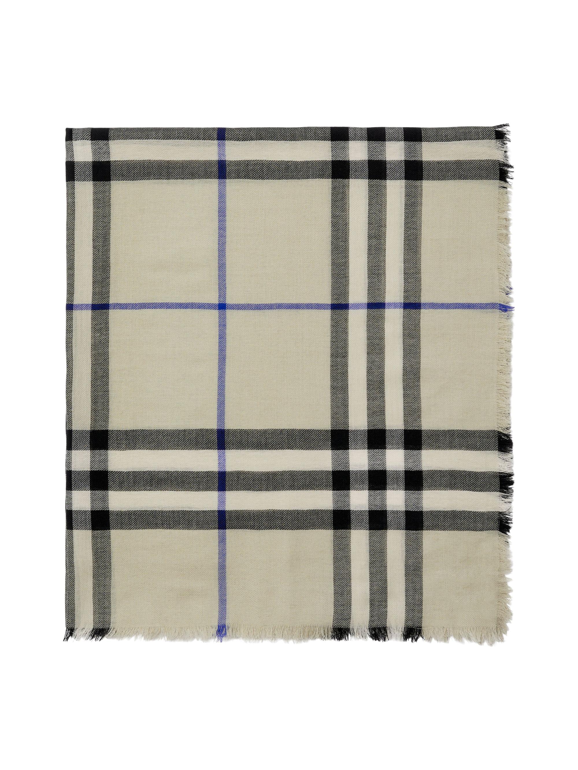 Burberry Women's Check Wool Scarf - Lichen