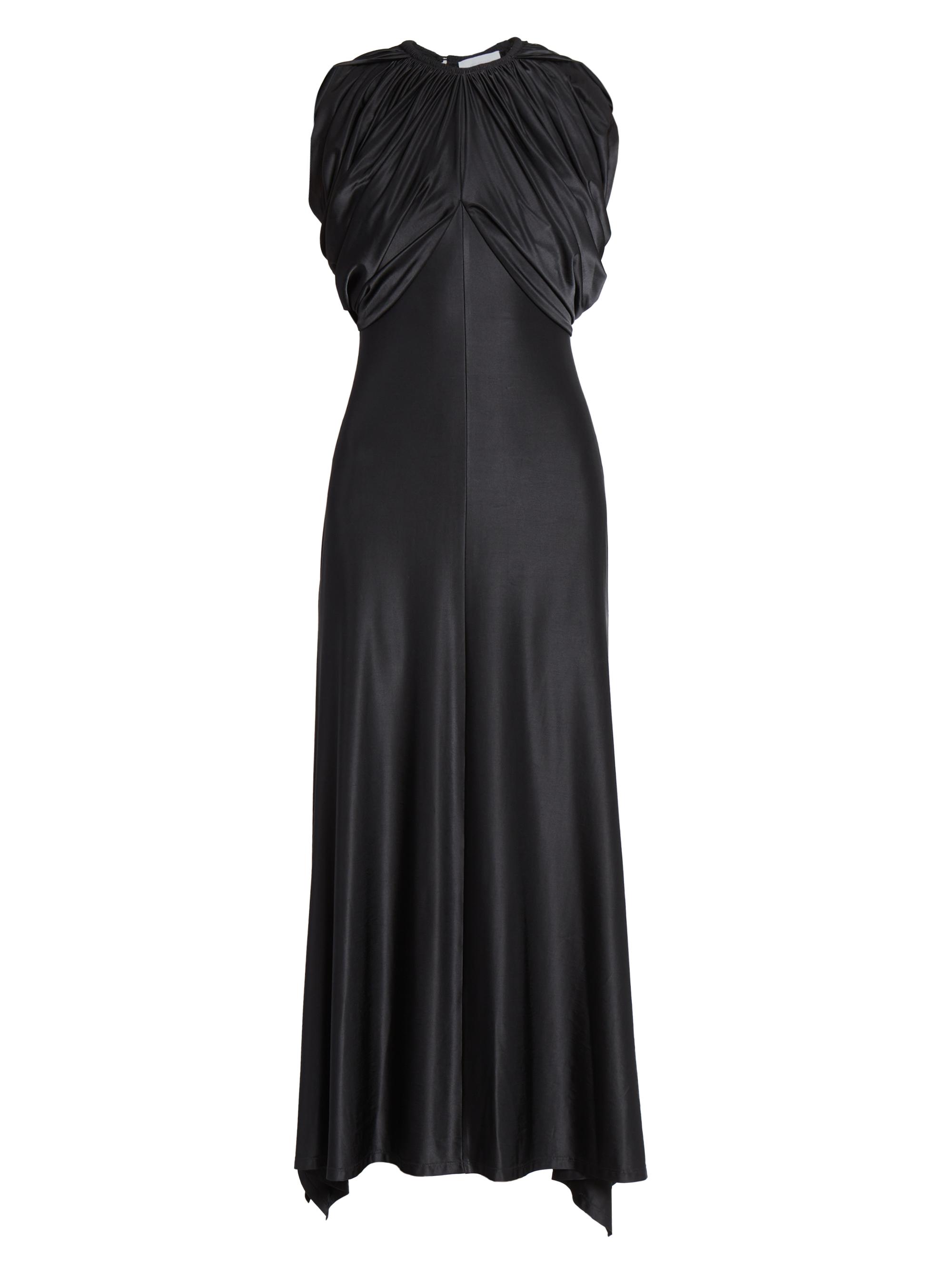 Rabanne Women's 24E Show Draped Jersey Maxi Dress - Black