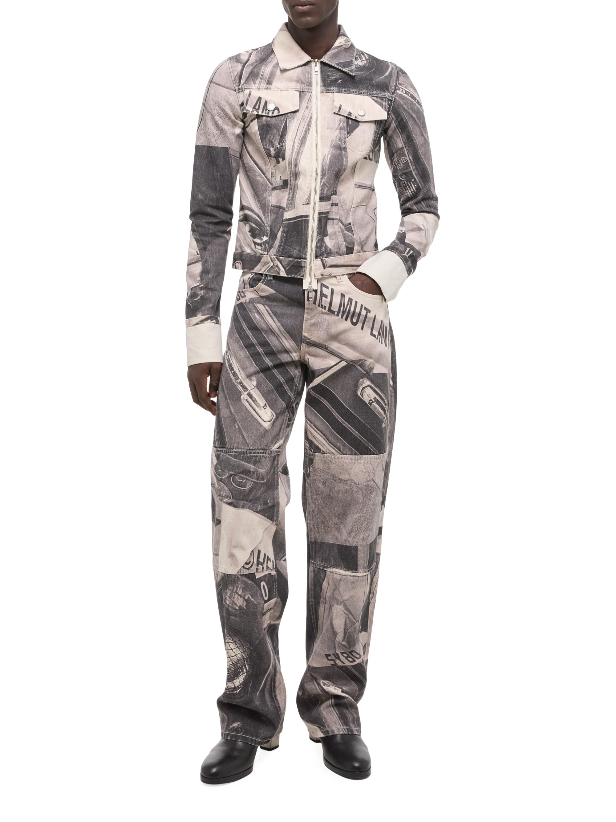 Helmut Lang Printed Zip-Up Trucker Jacket | Saks Fifth Avenue