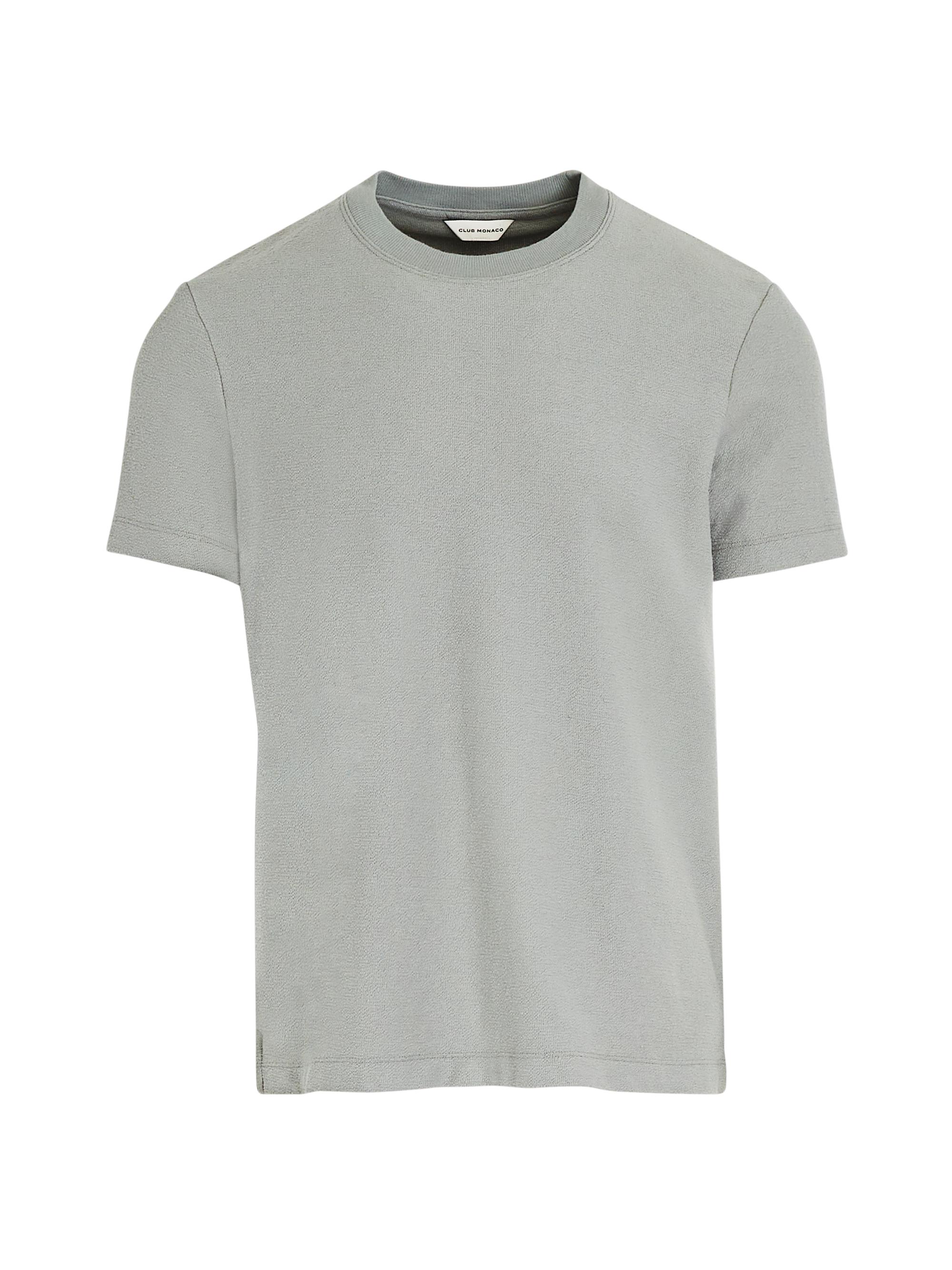 Club Monaco Men's Cotton-Blend Crewneck T-Shirt - Grey Melange