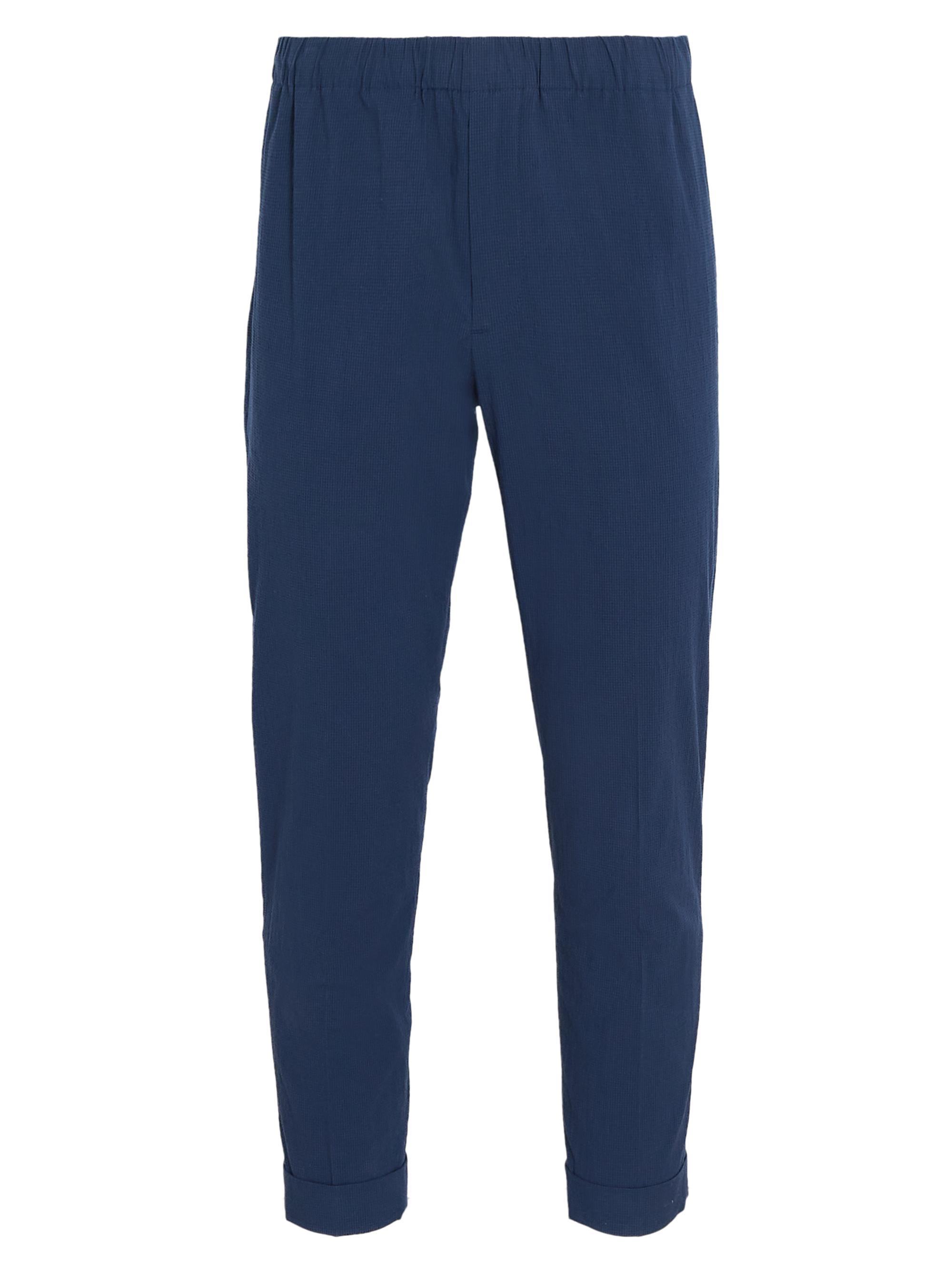Club Monaco Men's Seersucker Cotton Pants - Navy