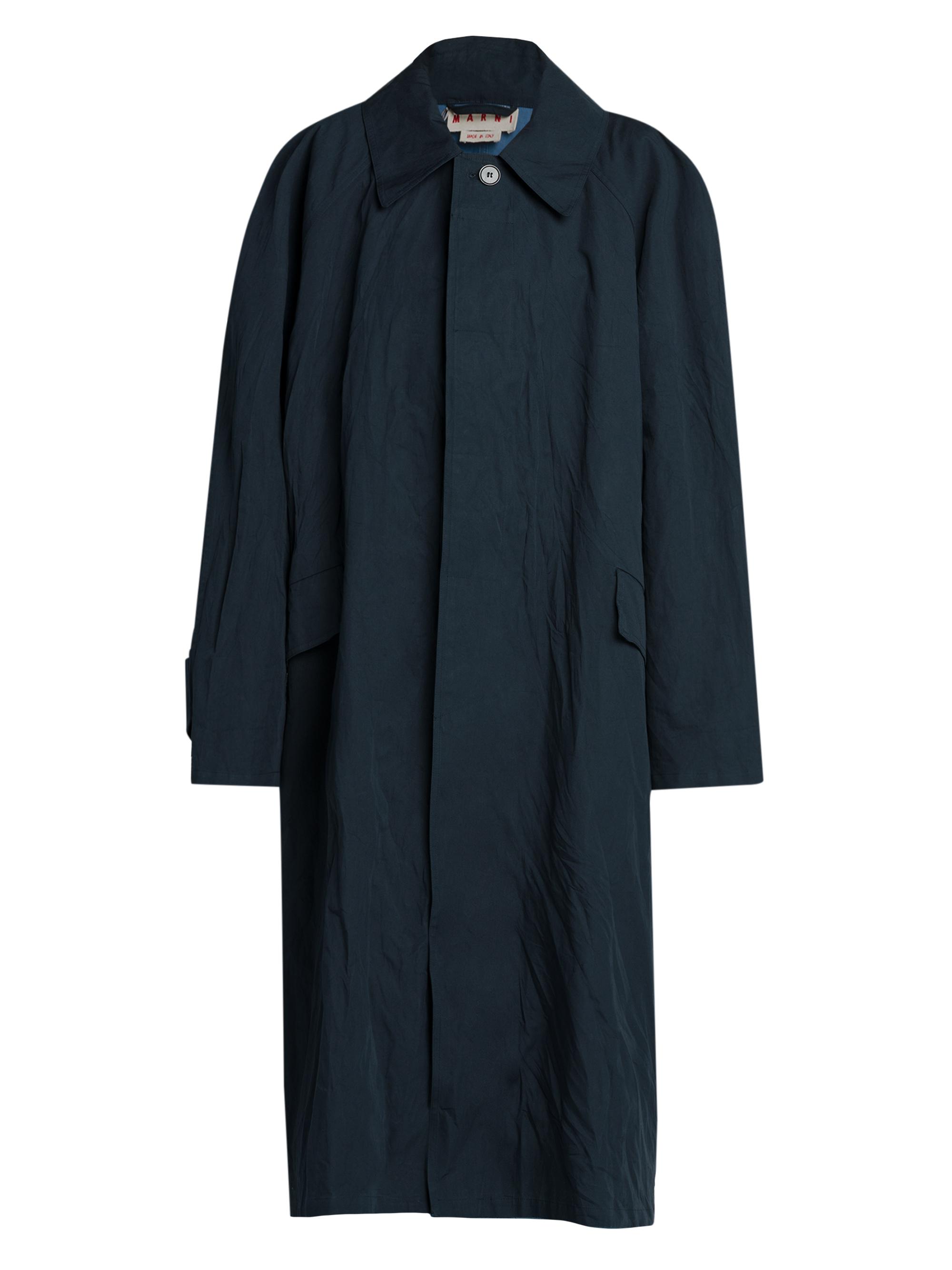 Marni Women's Oversized Cotton Duster Coat - Blue Black