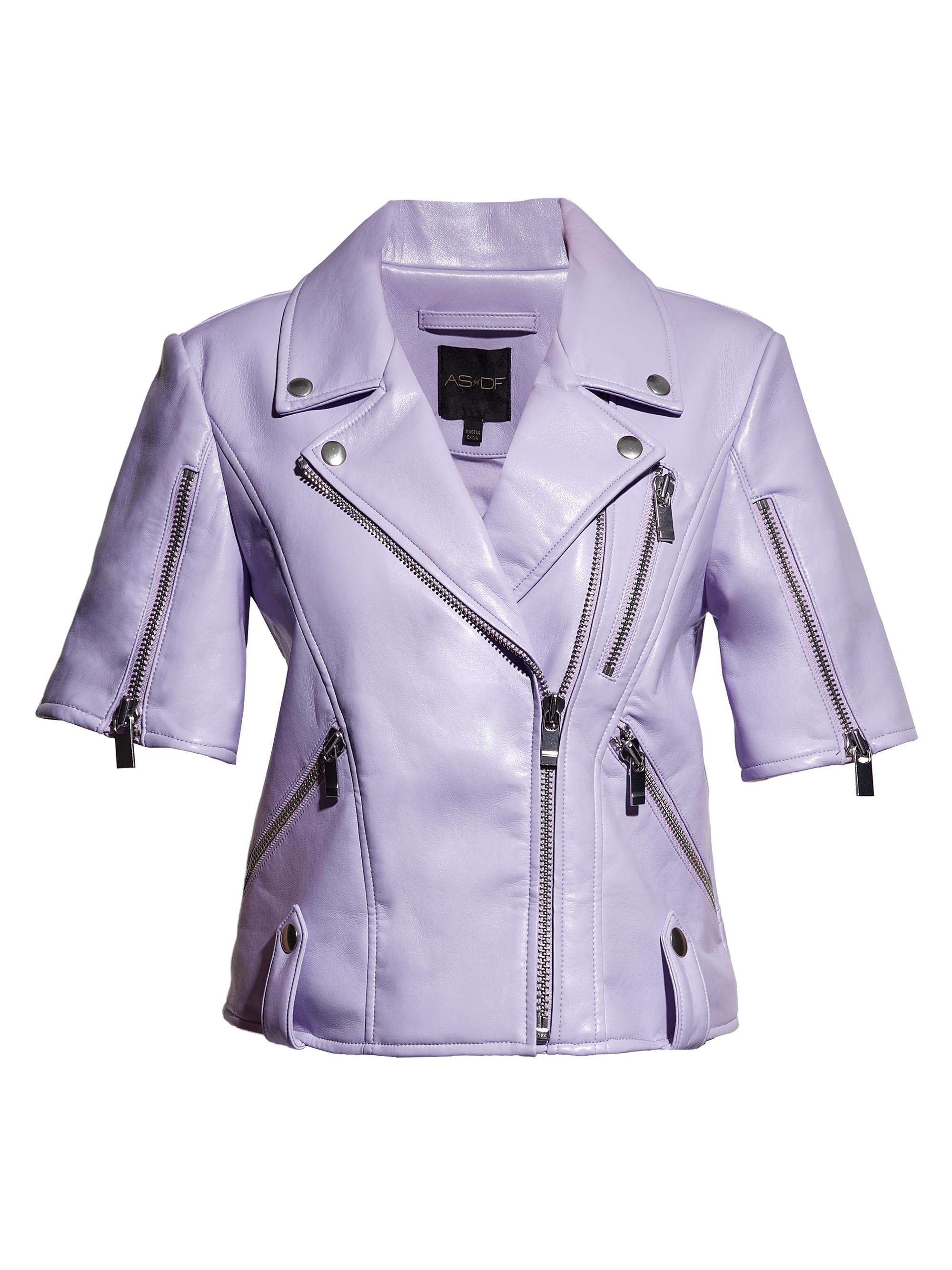 AS by DF Women's Nico Recycled Leather Jacket - Pastel Lilac