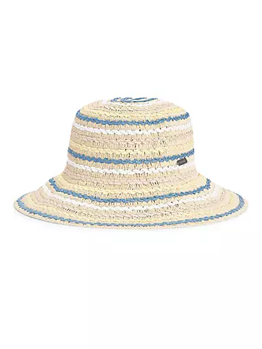 Dana Cloche Stripe Sun Hat