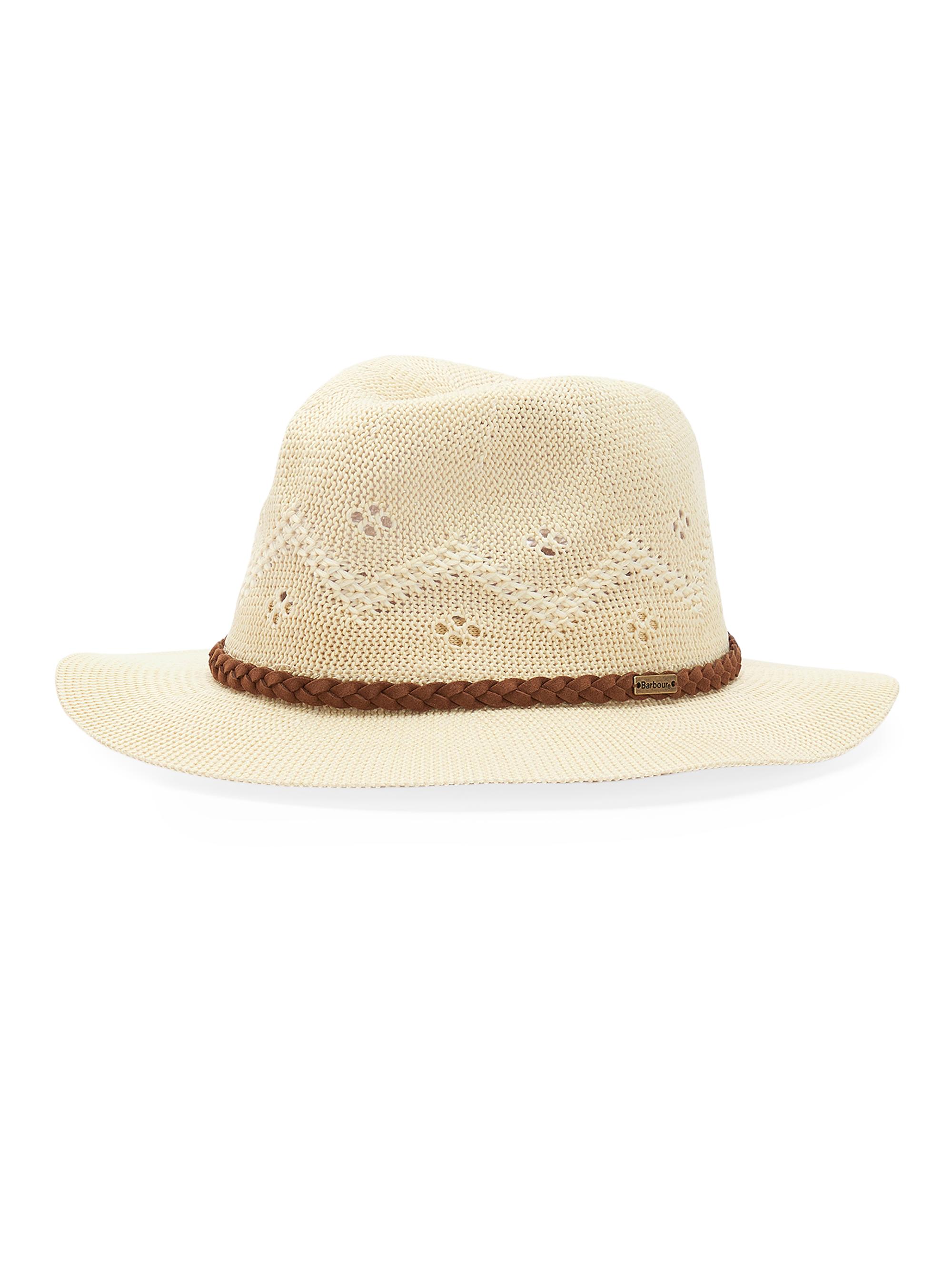 Barbour Women's Flowerdale Trilby Crocheted Hat - Cream