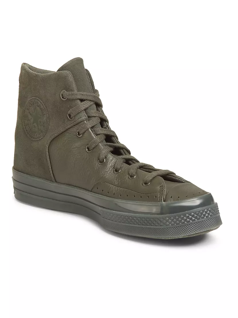 Chuck 70 Marquis Leather High-Top Sneakers