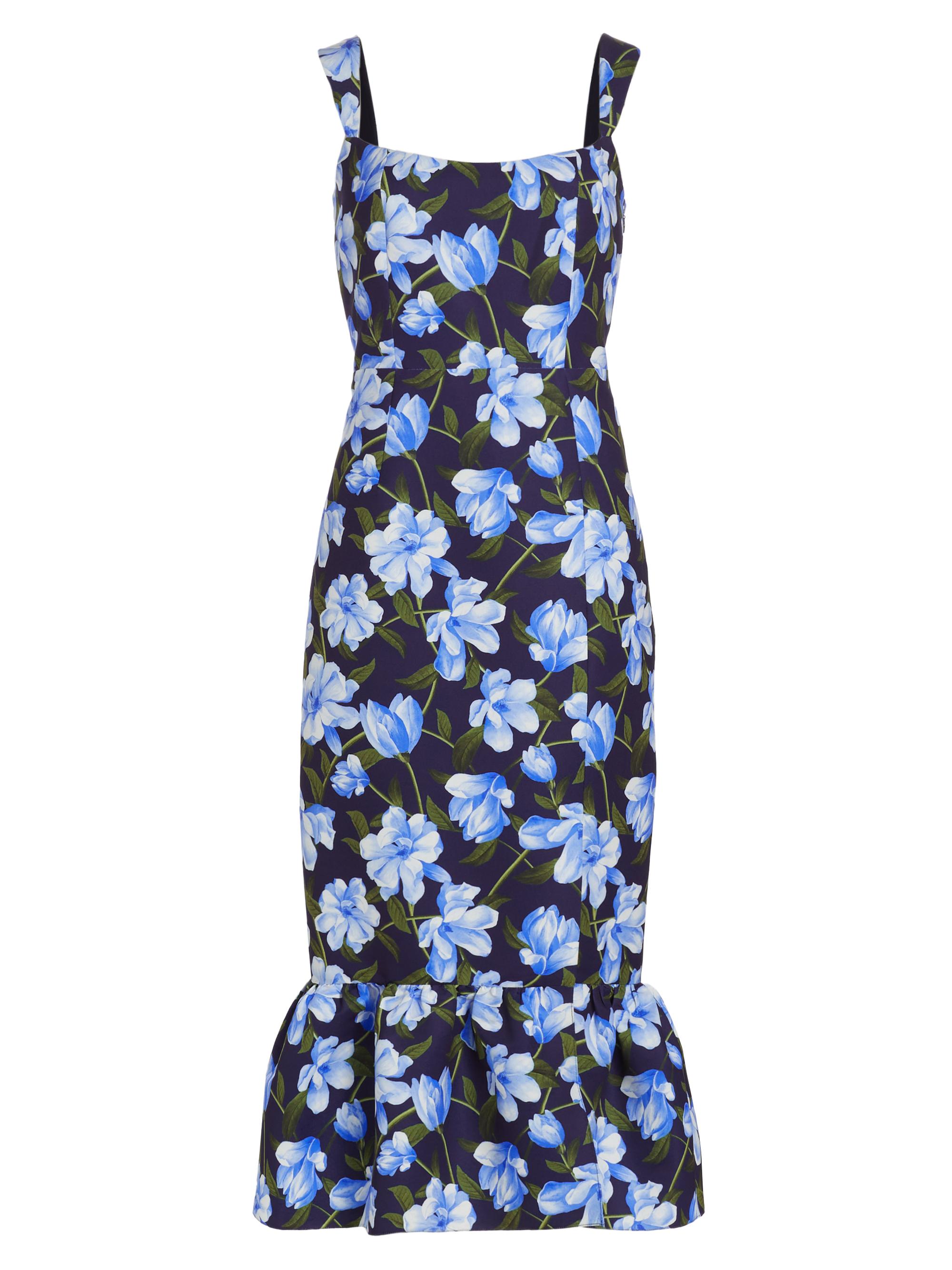 Sachin & Babi Women's Laura Floral Midi-Dress - Ocean Blue Magnolia