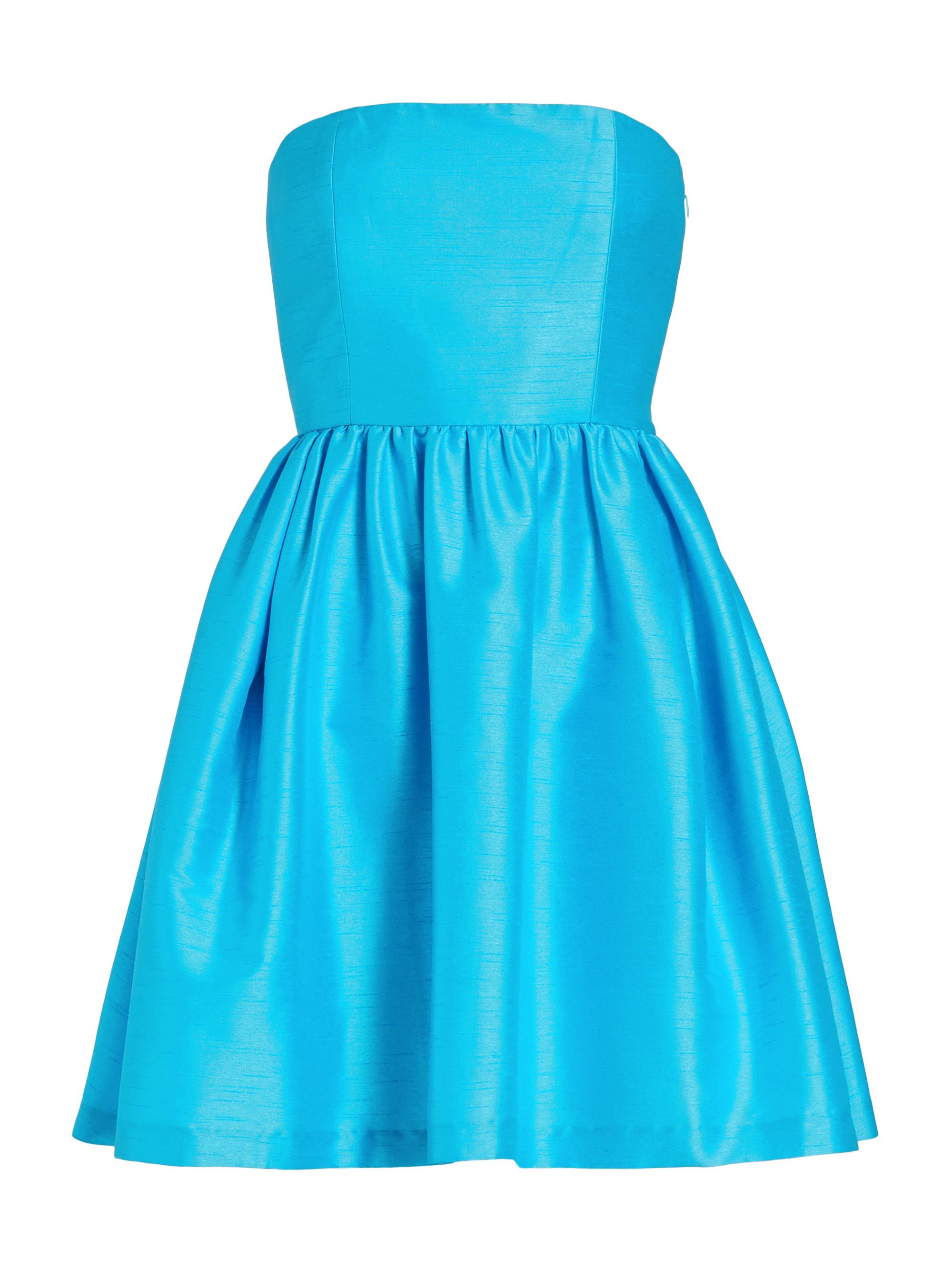 Sachin & Babi Women's Corey Dupion Strapless Fit & Flare Minidress - Electric Blue