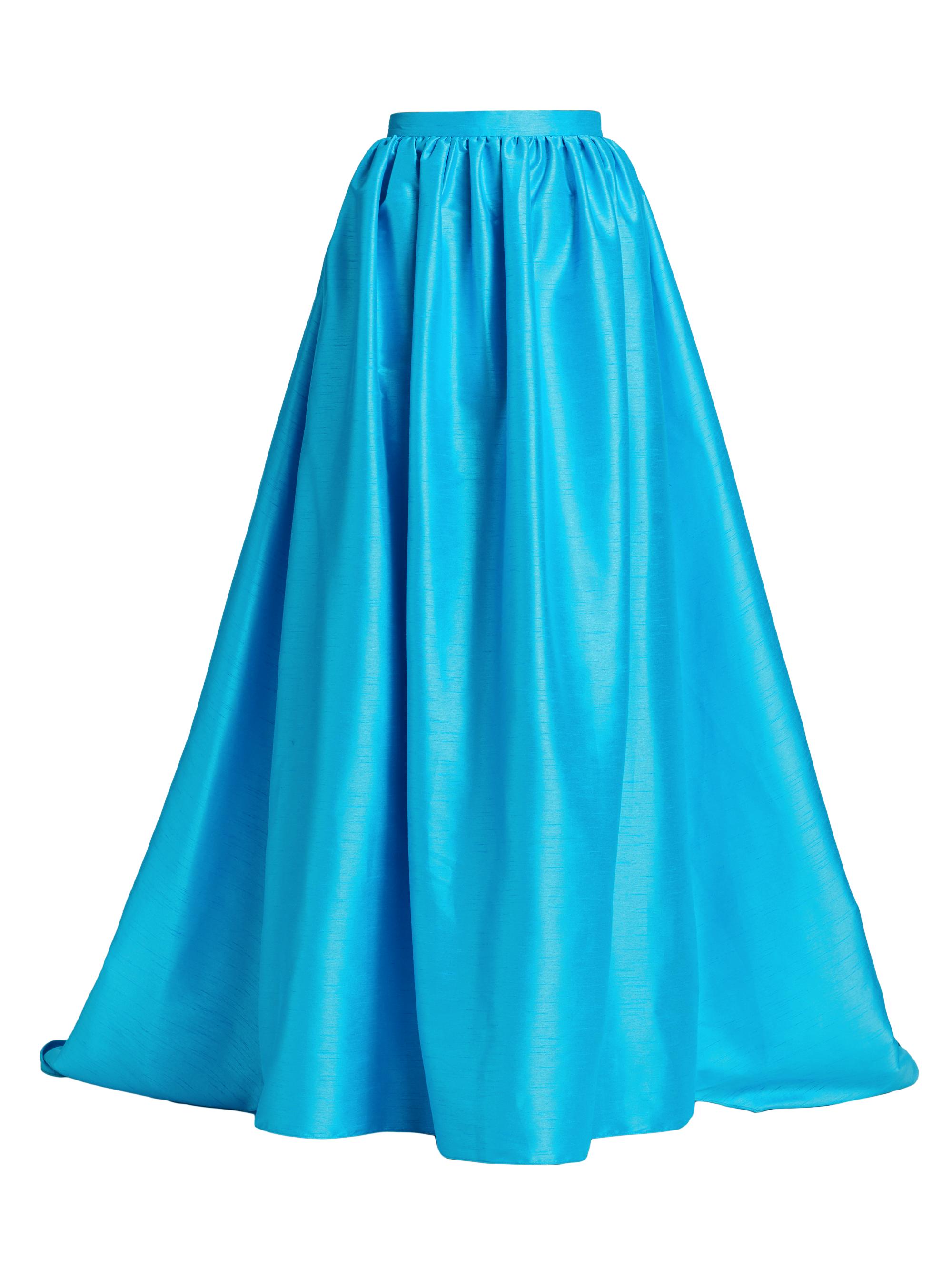 Sachin & Babi Women's Sydney Dupion Flared Maxi Skirt - Electric Blue