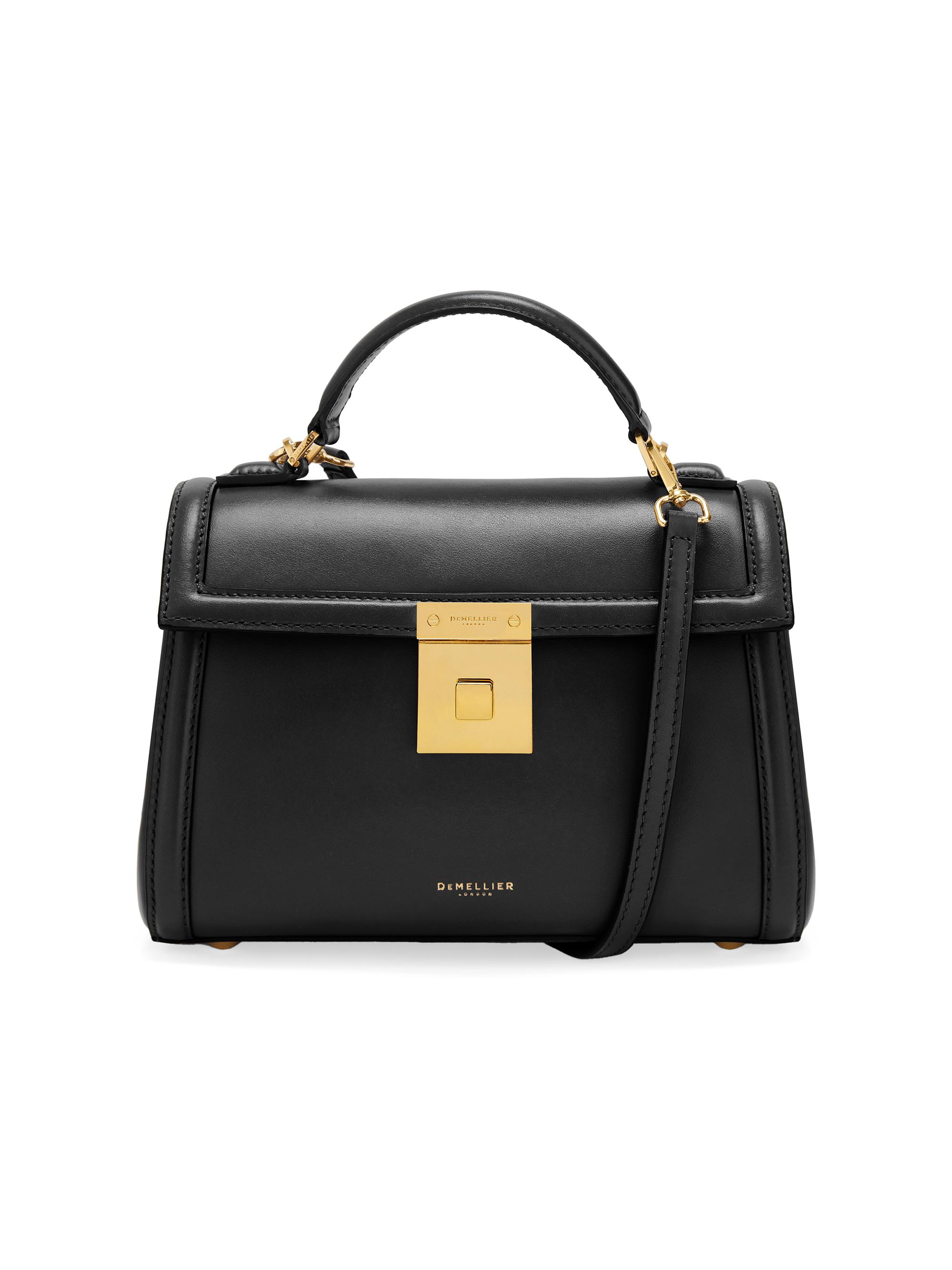 DEMELLIER /デメリエー TOP HANDLE BAG The Paris | Black Smooth | DeMellier