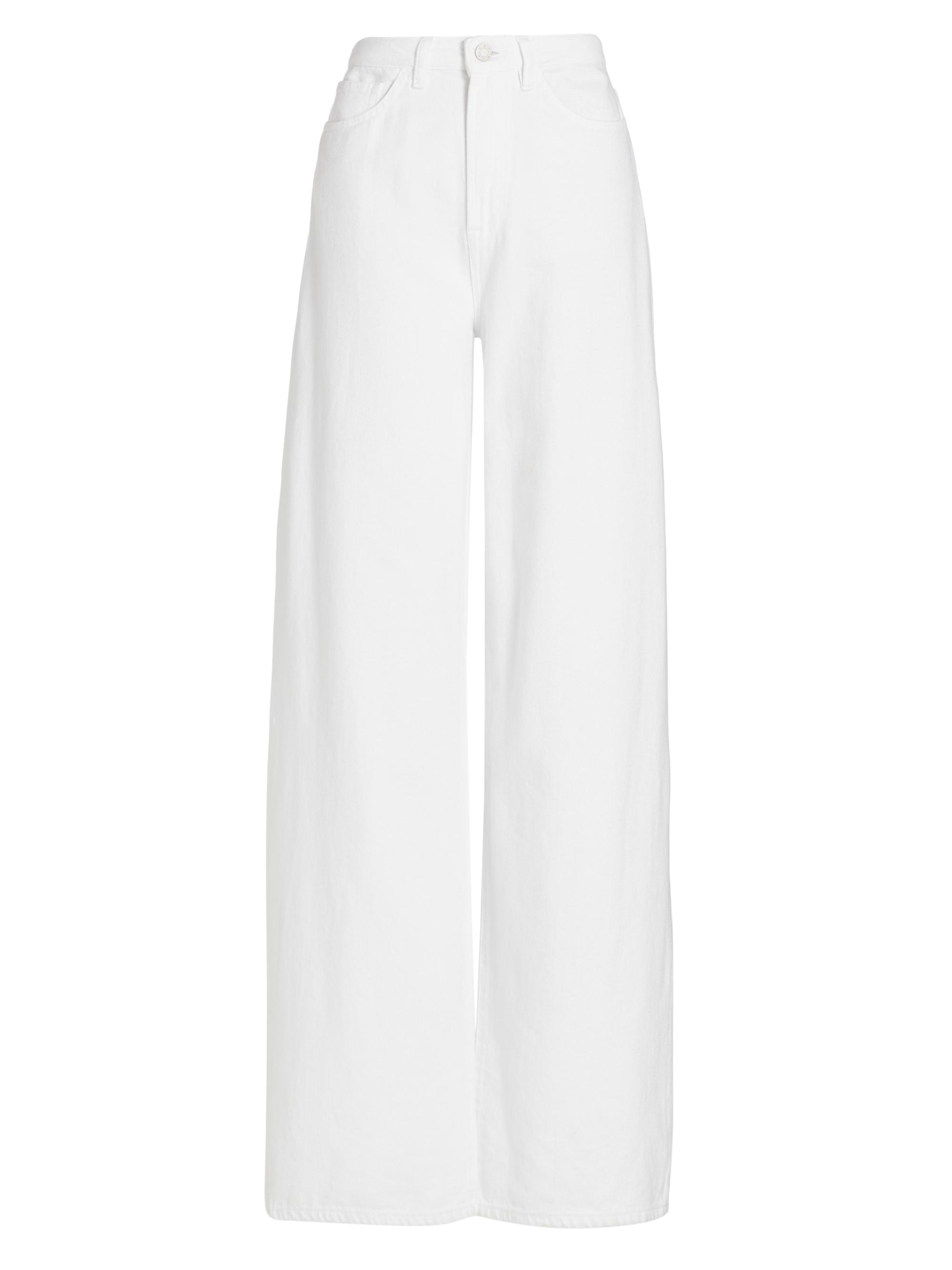 3x1 Women's Flip High-Rise Wide-Leg Jeans - Blanc