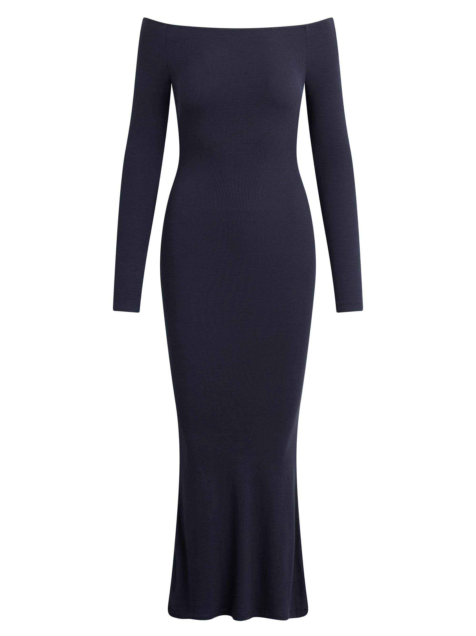 Favorite Daughter Women's The Sara Off-The-Shoulder Midi-Dress - Navy