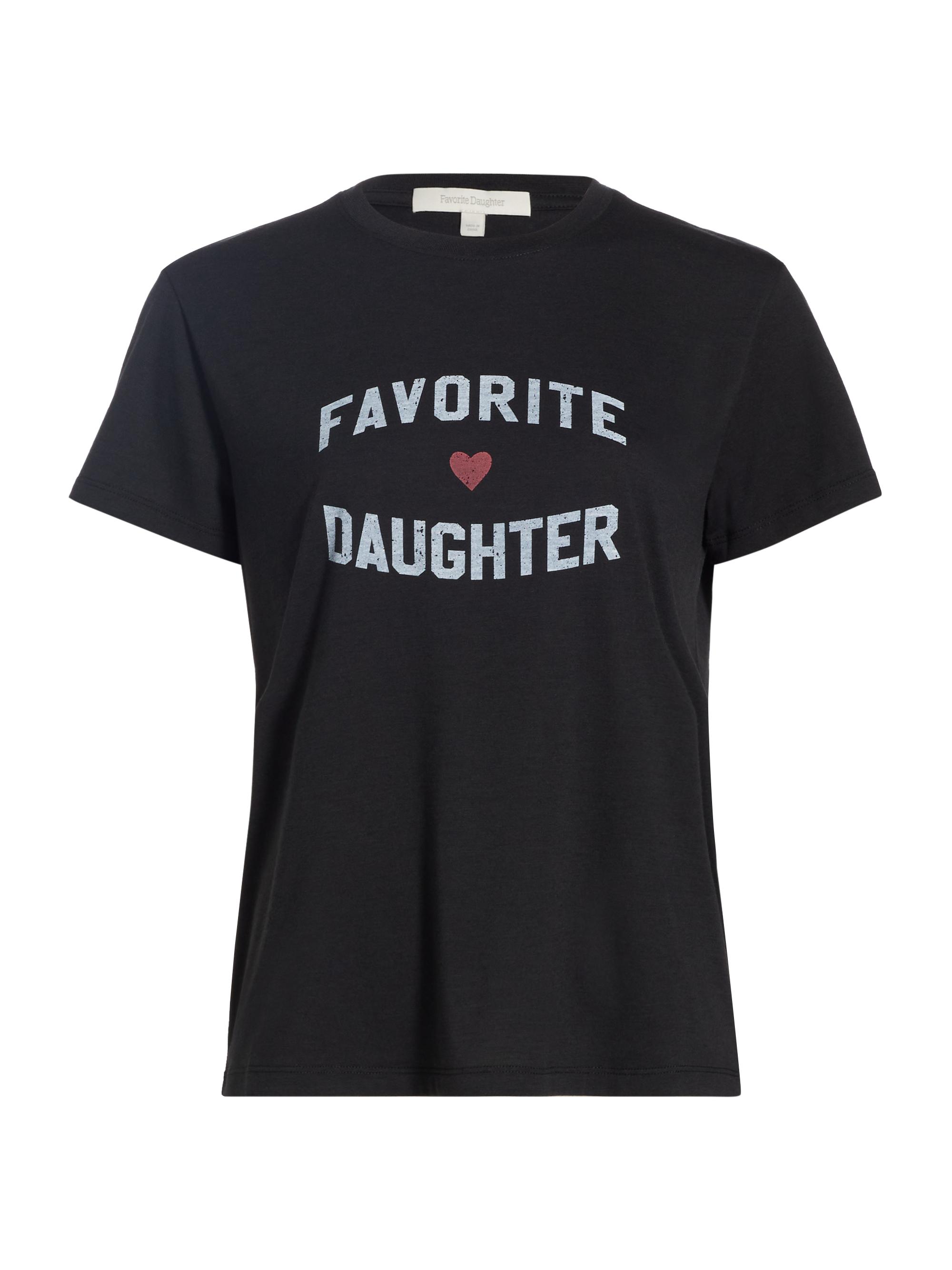 Favorite Daughter Women's Cotton-Blend Logo T-Shirt - Black