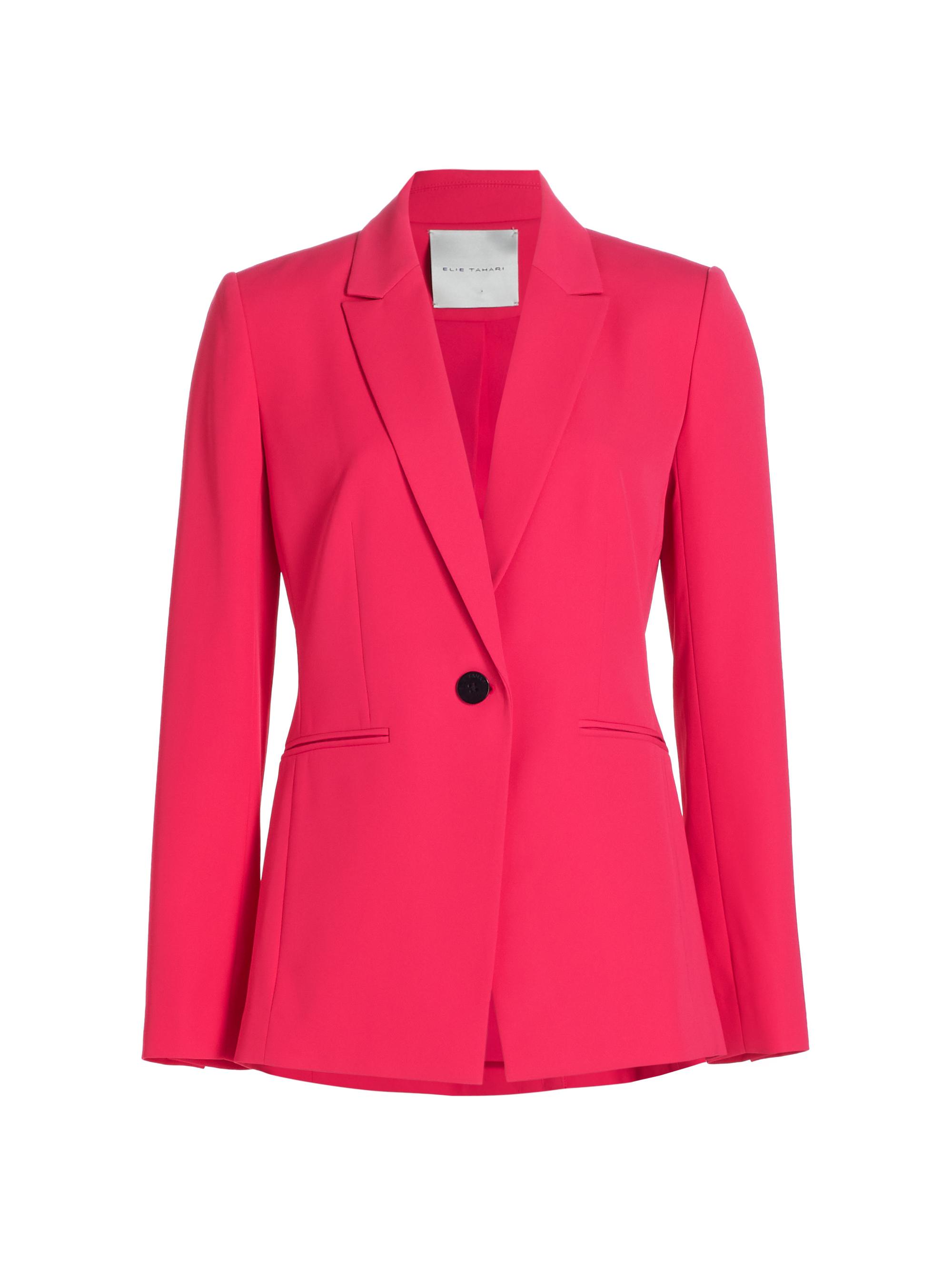 Elie Tahari Women's The Tiffany Tailored Blazer - Jaipur Pink