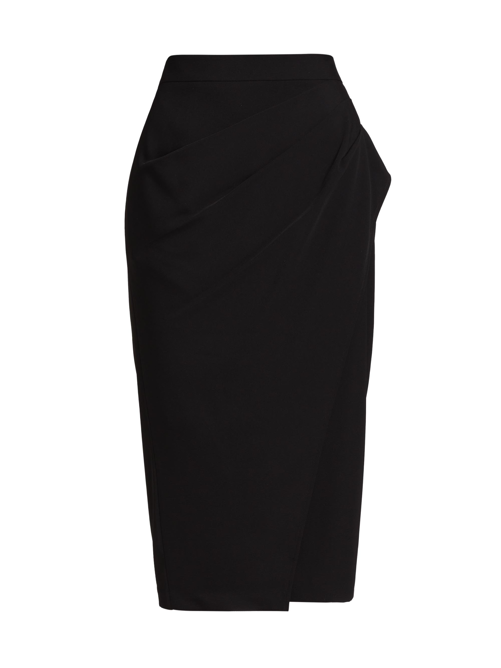 Elie Tahari Women's The Vivienne Wrap-Front Skirt - Noir
