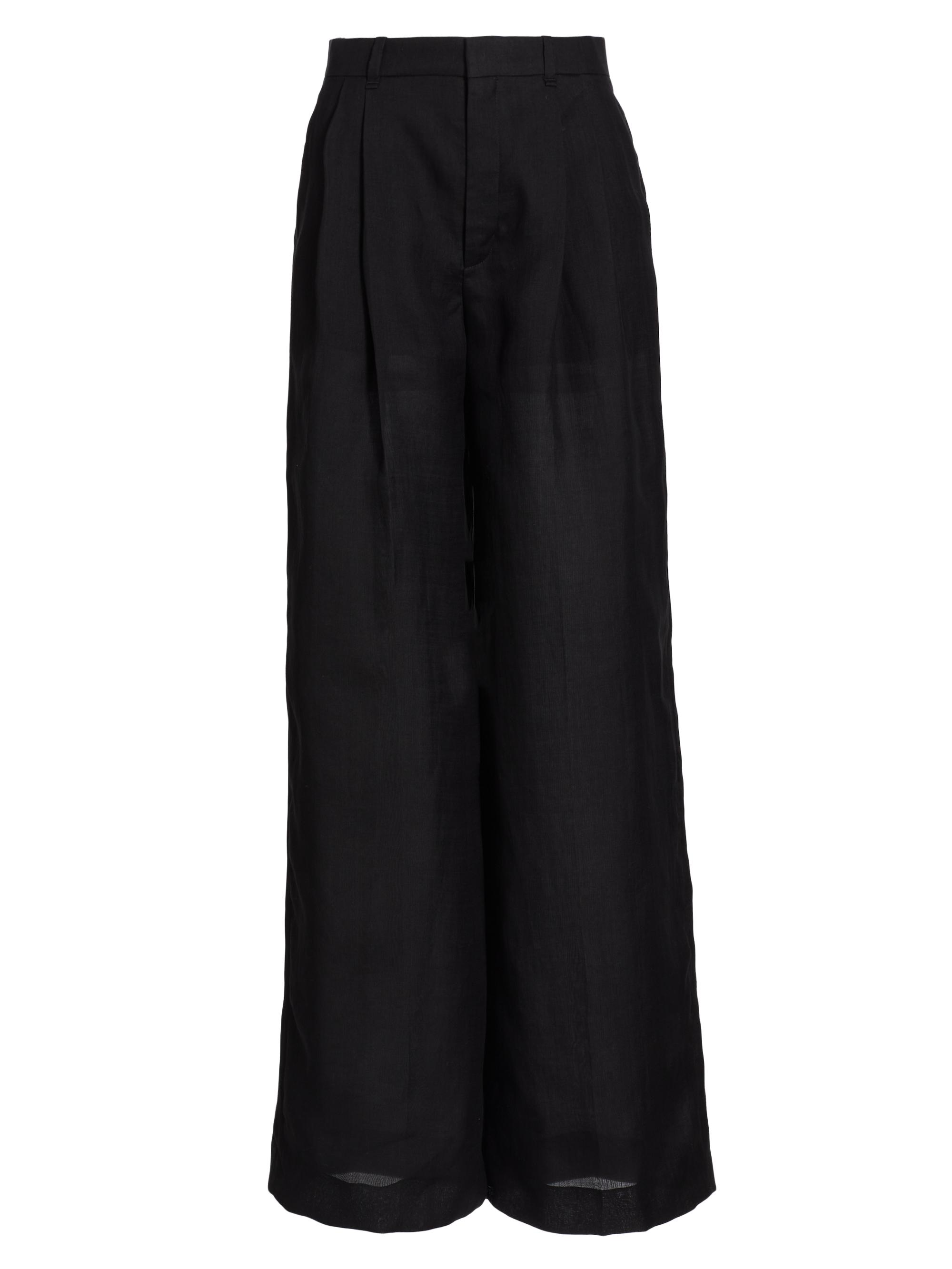 Chloé Women's Voile Wide-Leg Pants - Black