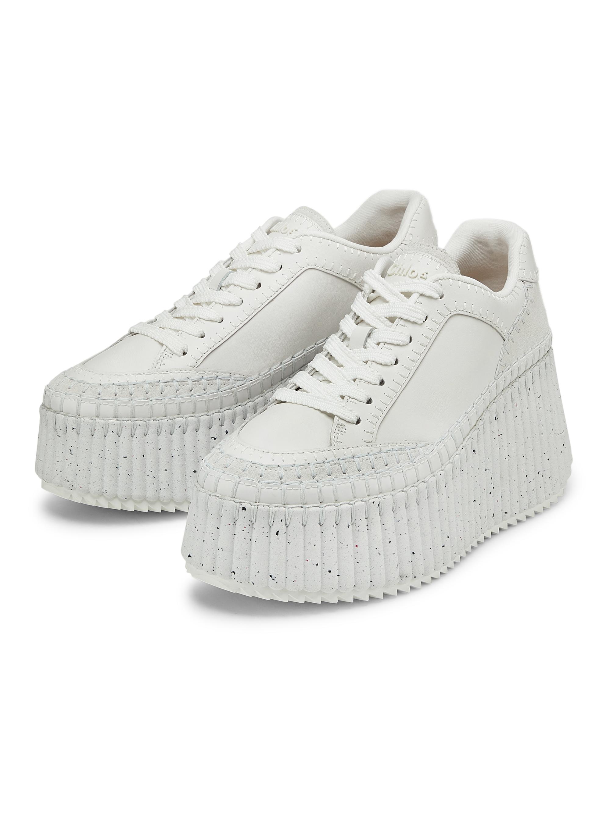 Chloé Nama Leather Platform Sneakers | Saks Fifth Avenue