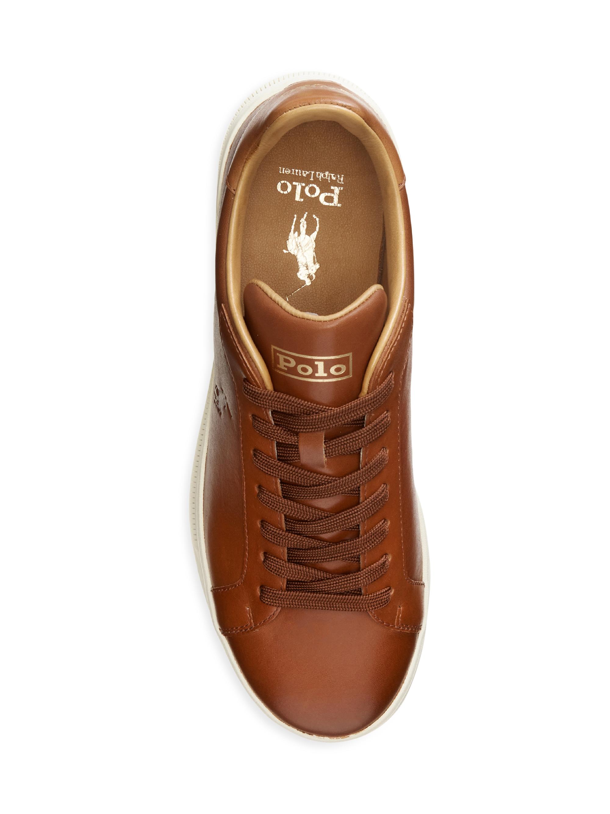 Polo Ralph Lauren Heritage Court II Leather Sneakers | Saks